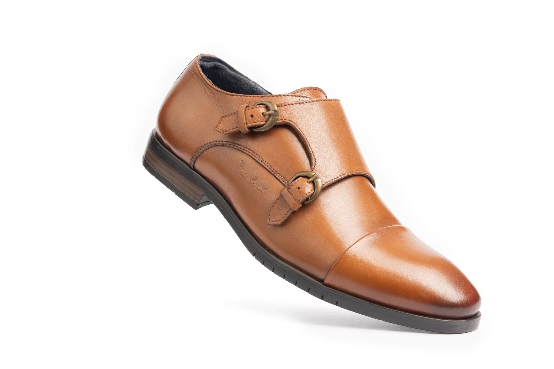 Marcus Leather Double Monk Strap Shoes