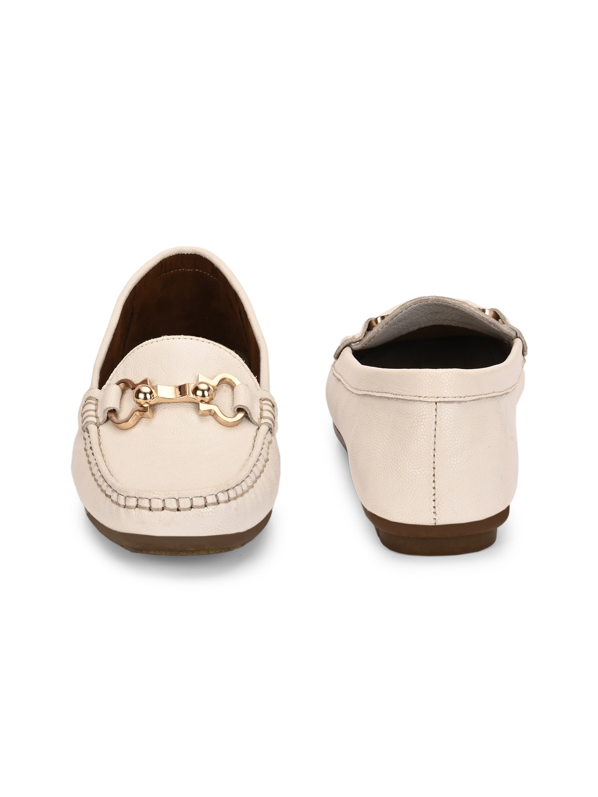 Lexi Cushioned Leather Loafers - The Heels India