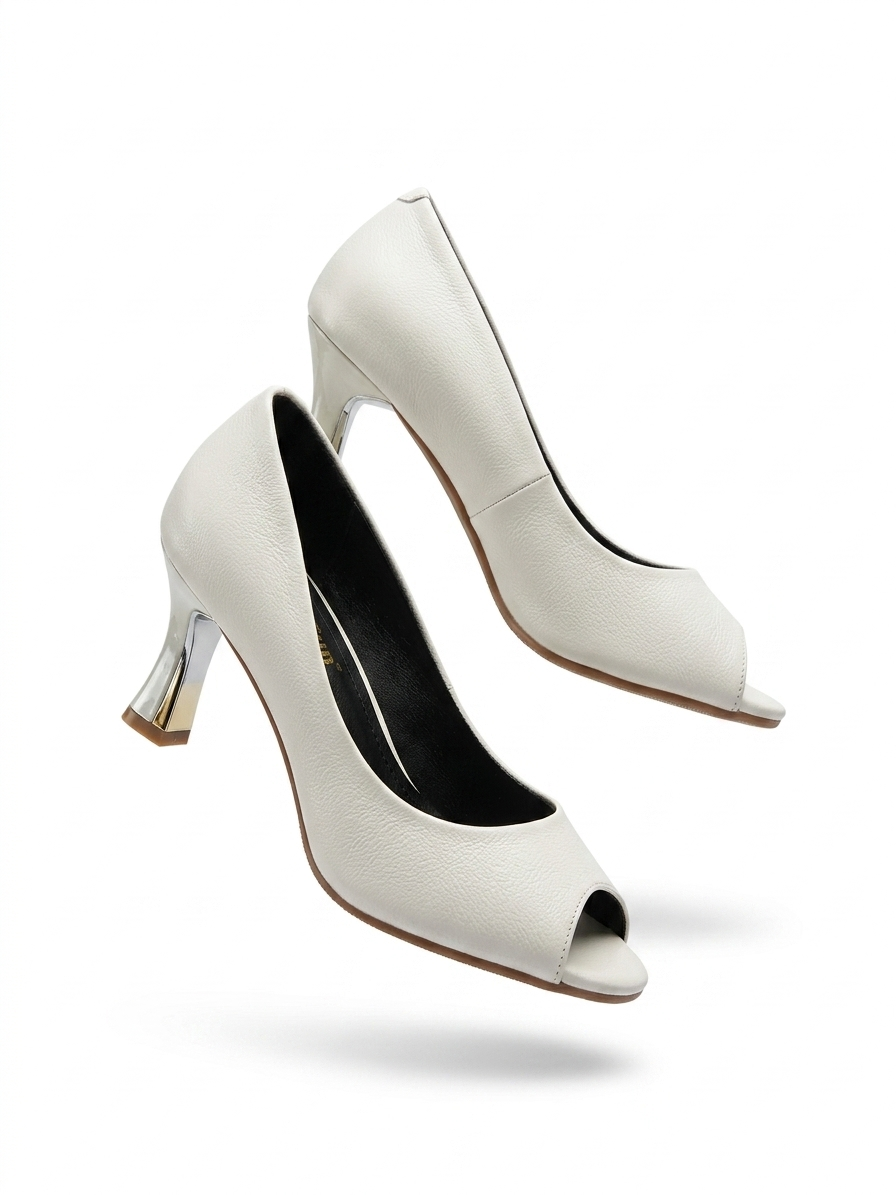 Opera Peep Toe Pencil Heels