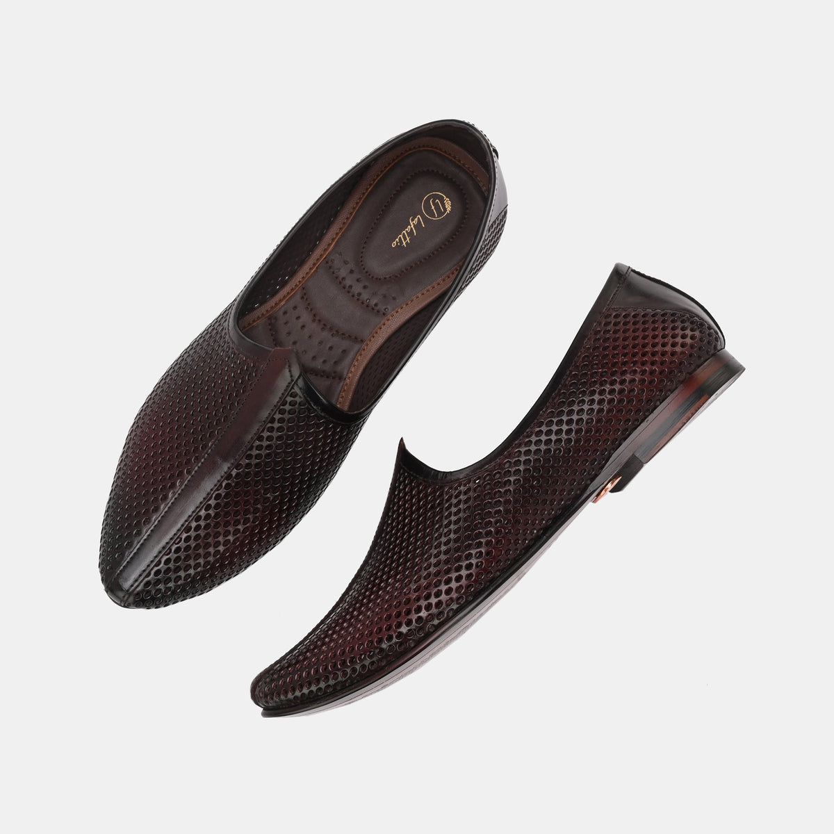 Lafattio Handcrafted Leather Juttis - The Heels India