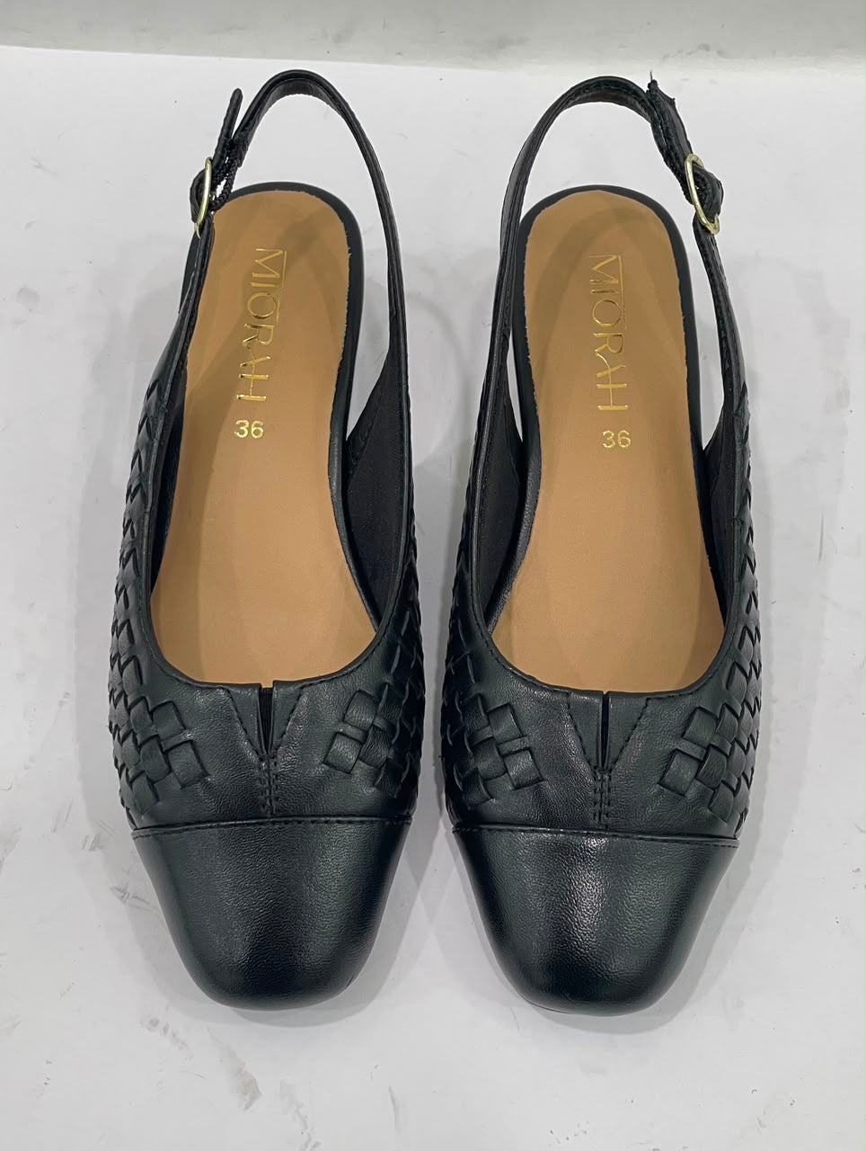 DARCY Premium Leather Sling Back Ballerinas - The Heels India