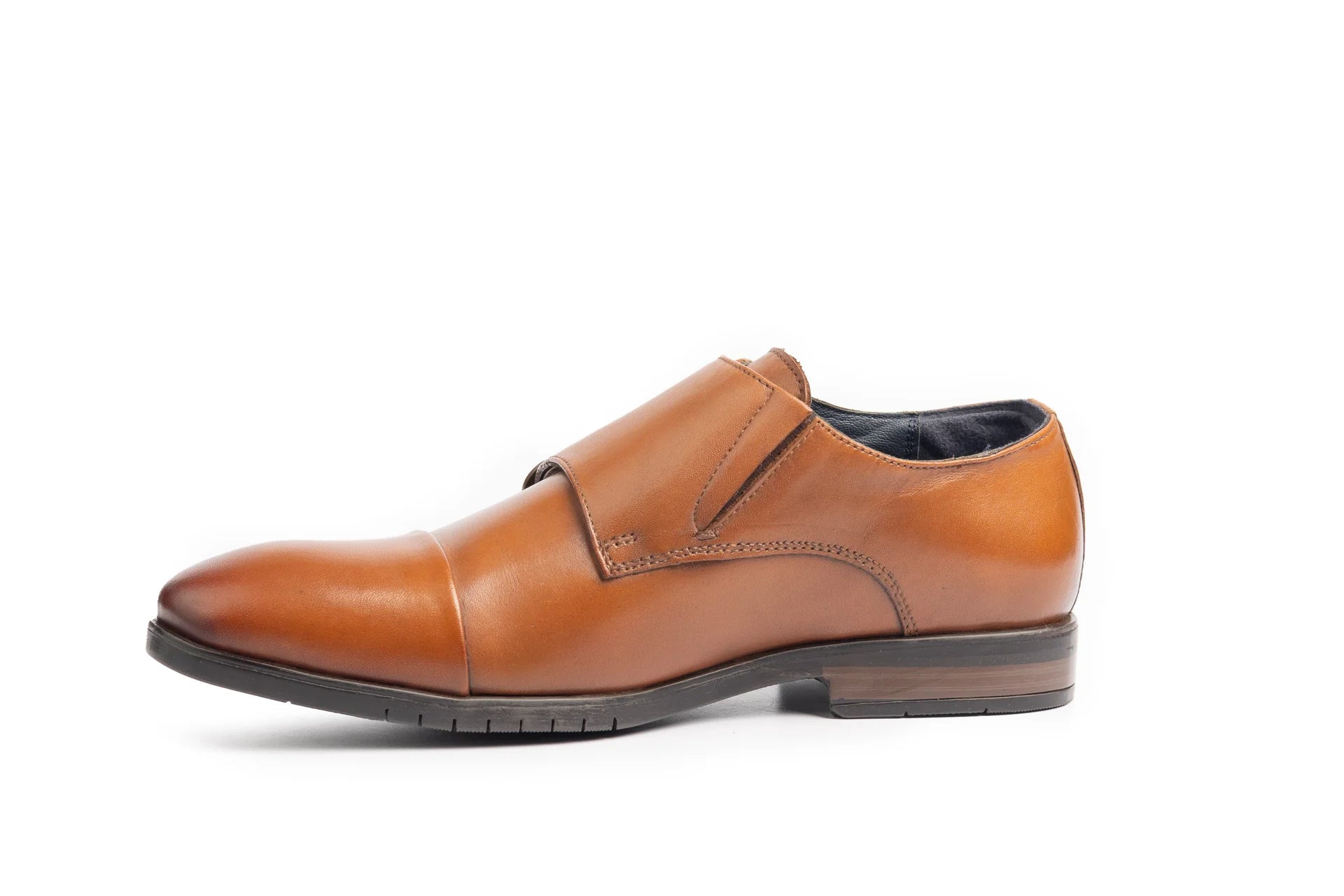 Marcus Leather Double Monk Strap Shoes