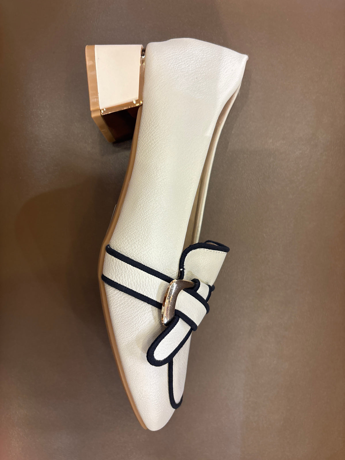 Belinda Premium Knotted Block Heel Loafers - The Heels India