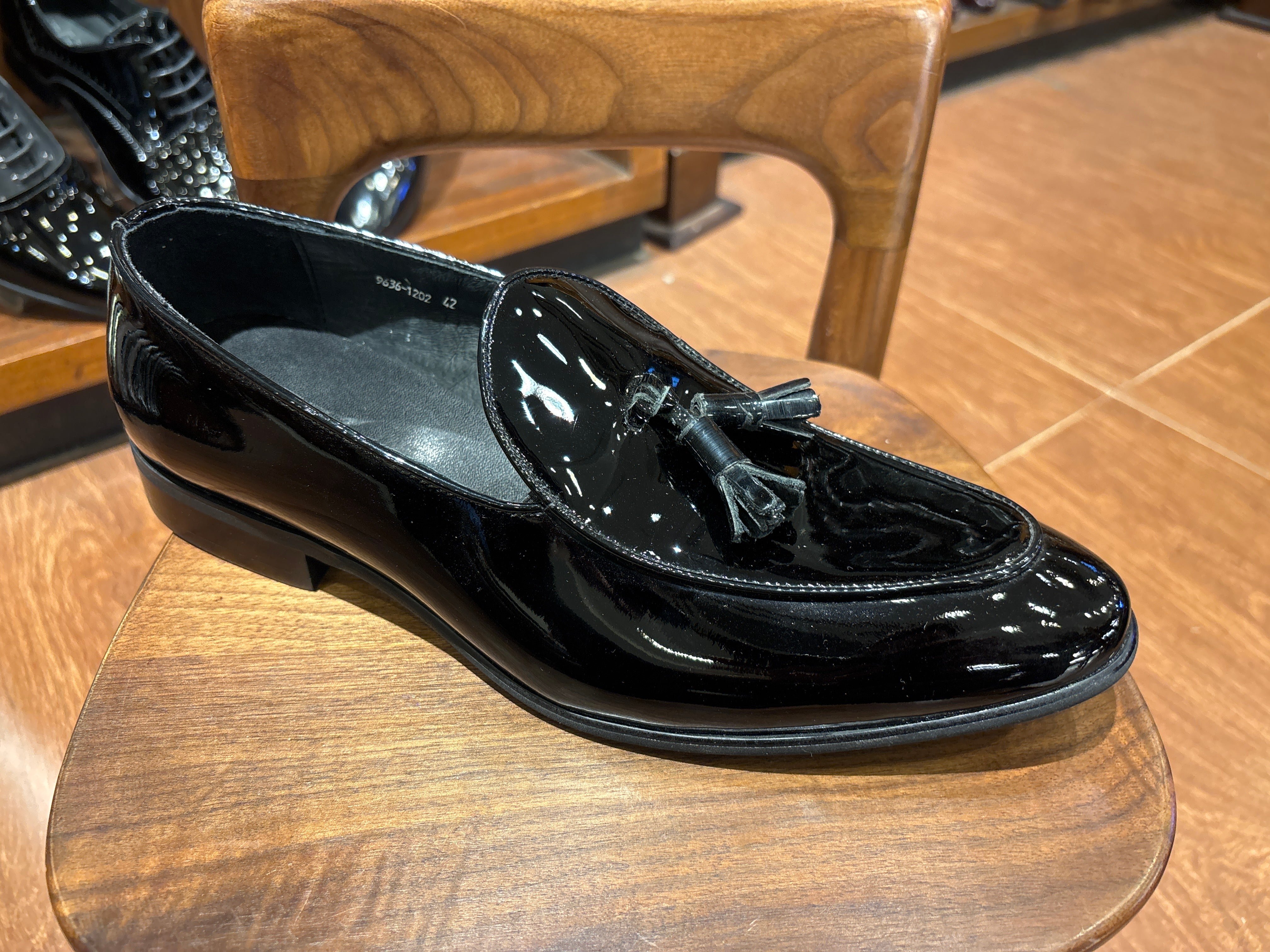 Fabinho Premium Patent Leather Tassel Loafers - The Heels India