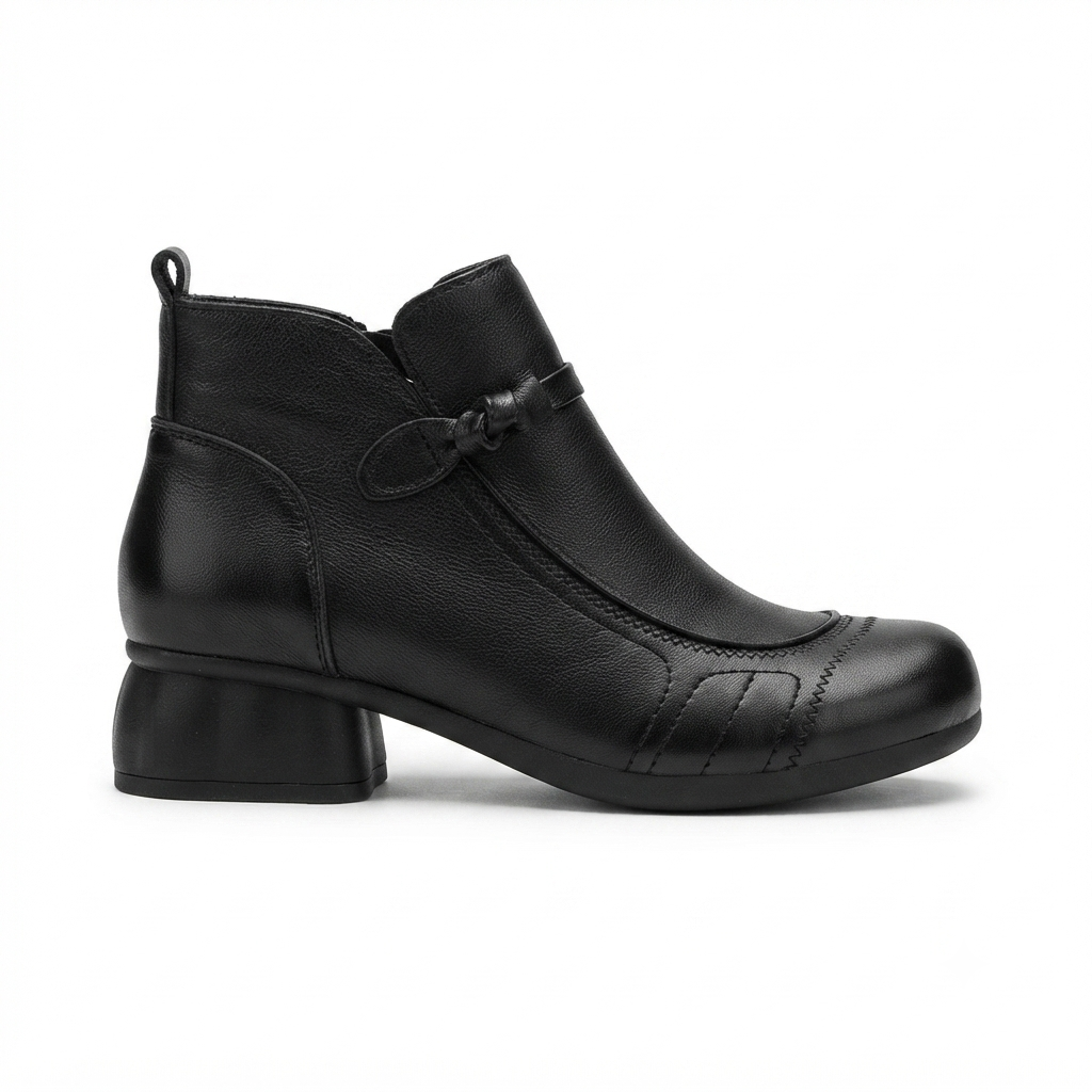 Hyde Leather Comfort Ankle Zip Boots