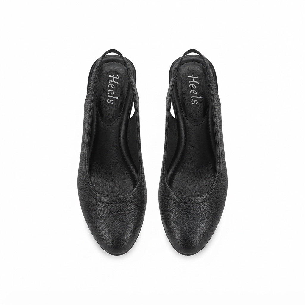 Marcia Leather Slingback Wedge Ballerinas