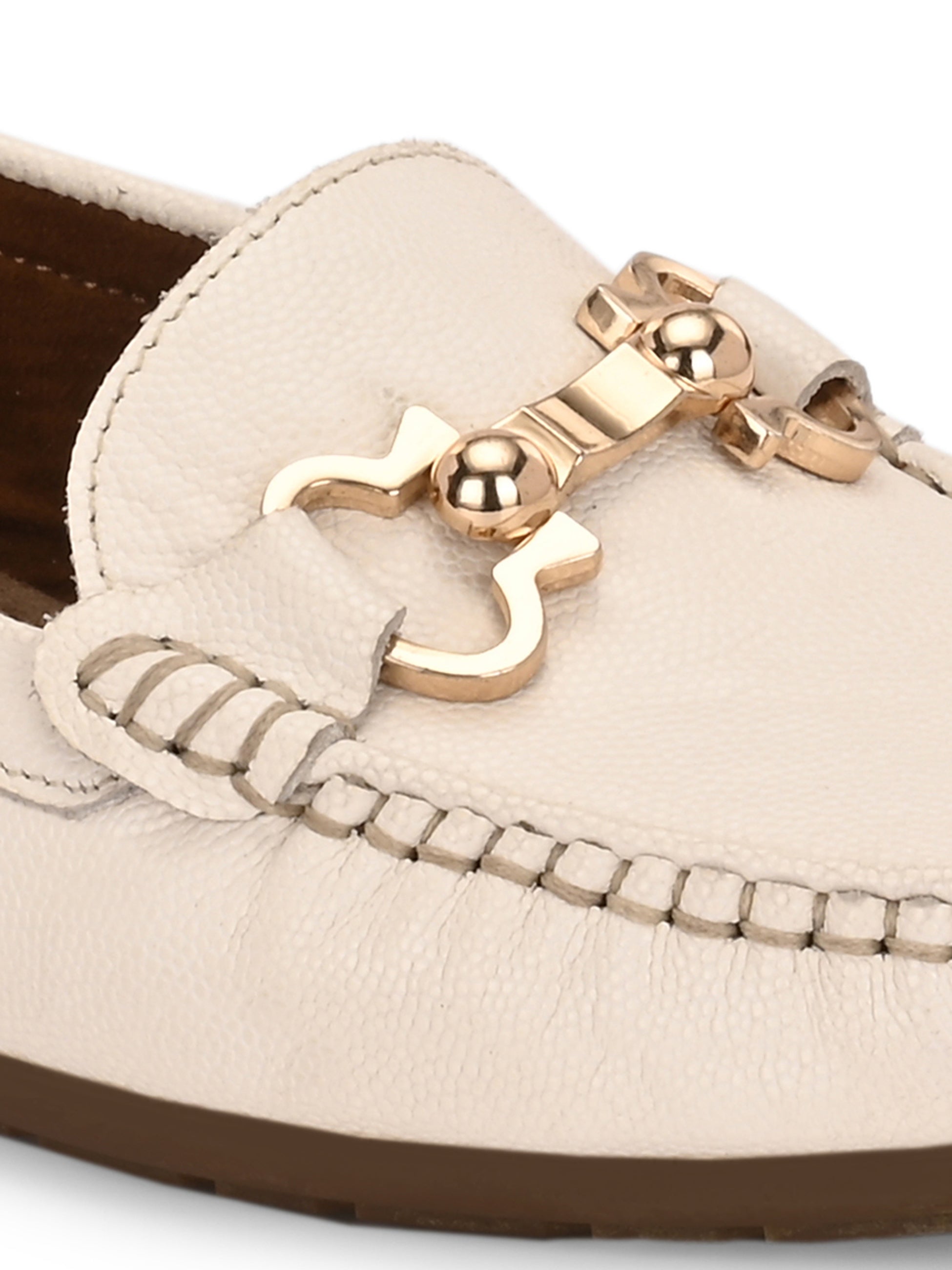 Lexi Cushioned Leather Loafers - The Heels India