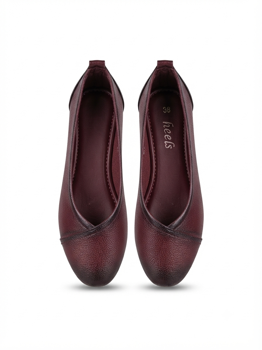 Kyra Leather Stitch Classic Flat Ballerinas