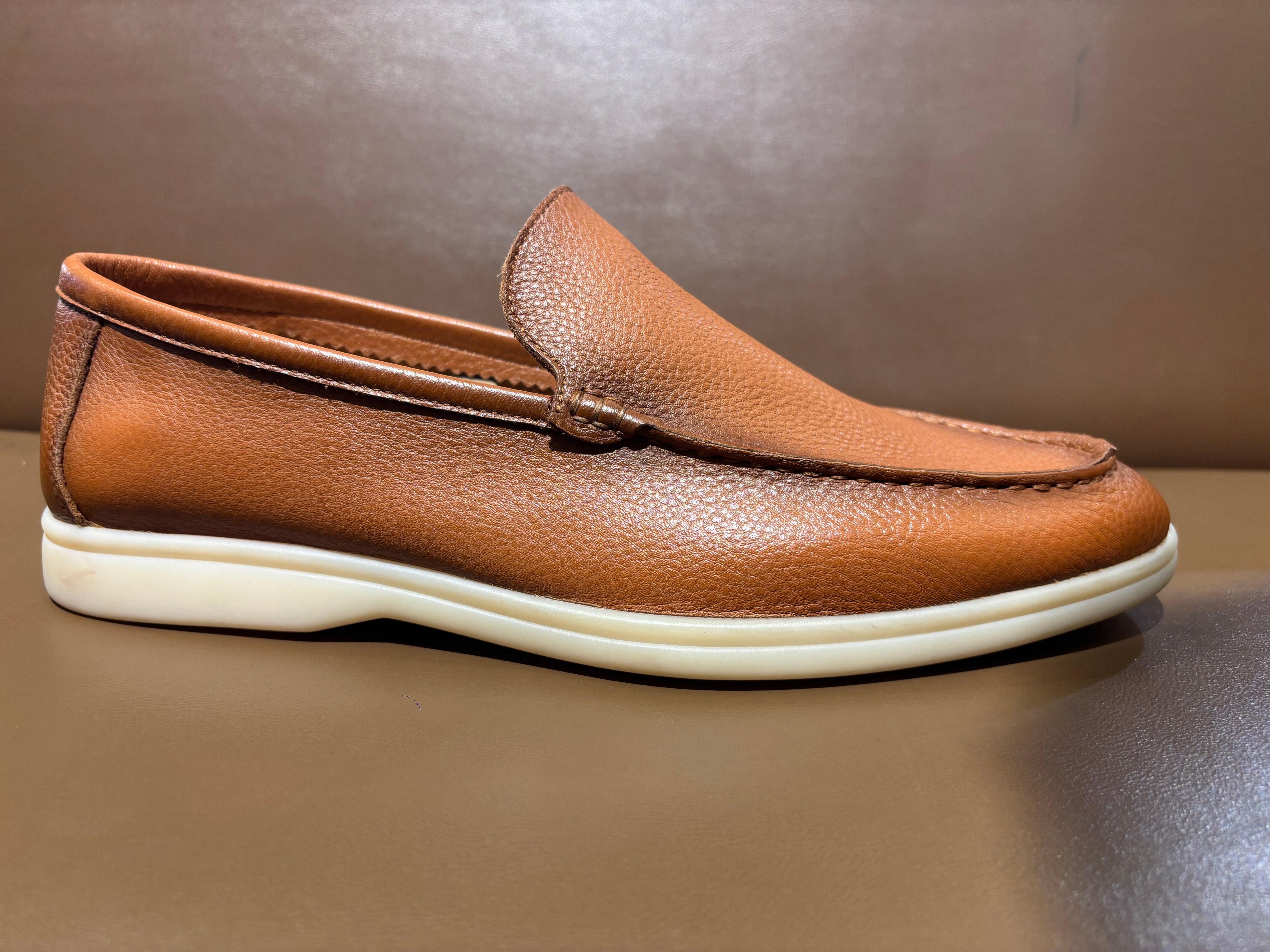 Delap Premium Leather Slip-On Loafers