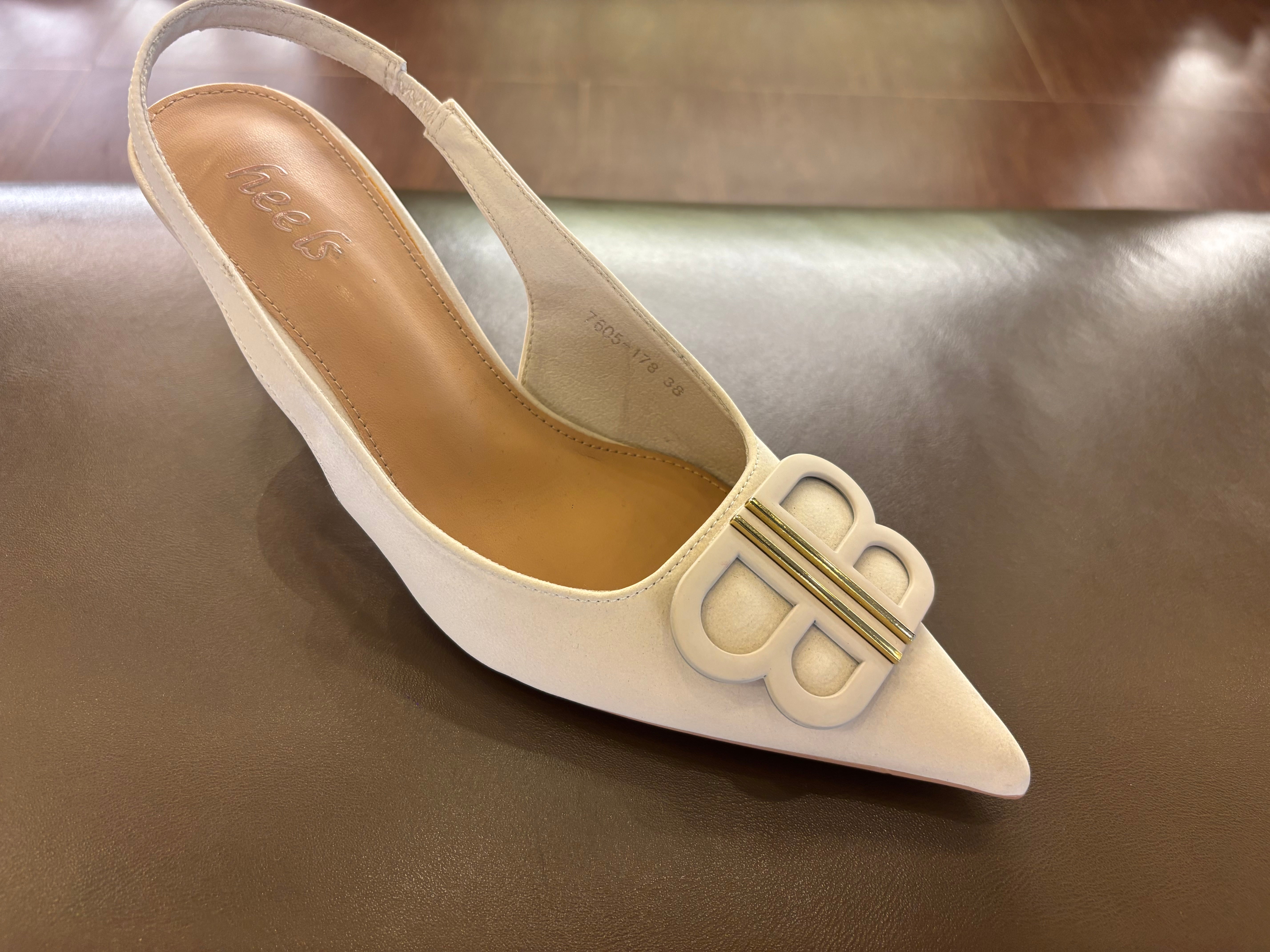 Brie Premium Slingback Kitten Heels