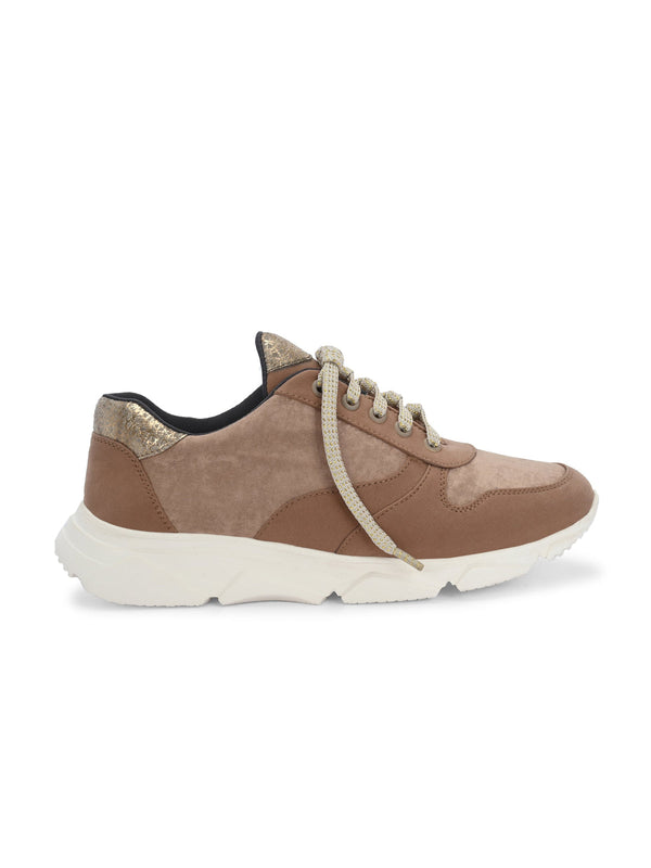 Cotton Lace up Sneakers