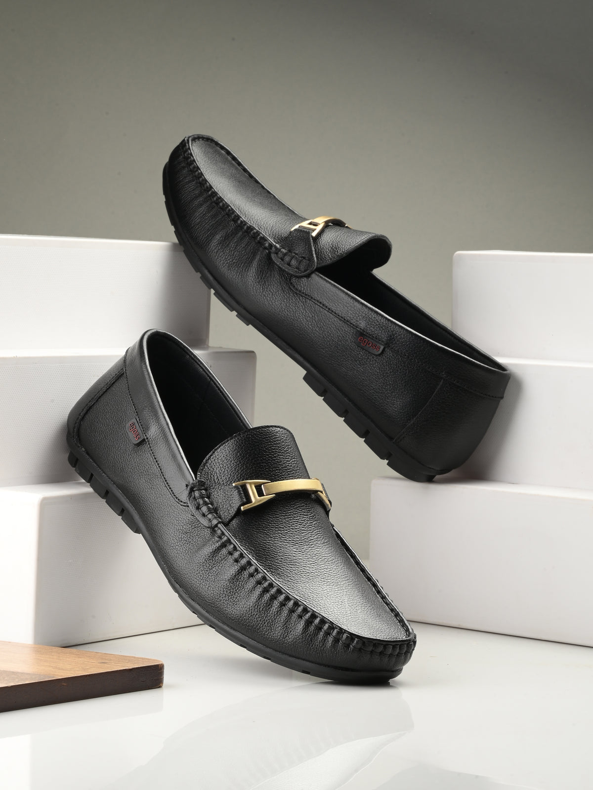 Baena Leather Cushioned Loafers