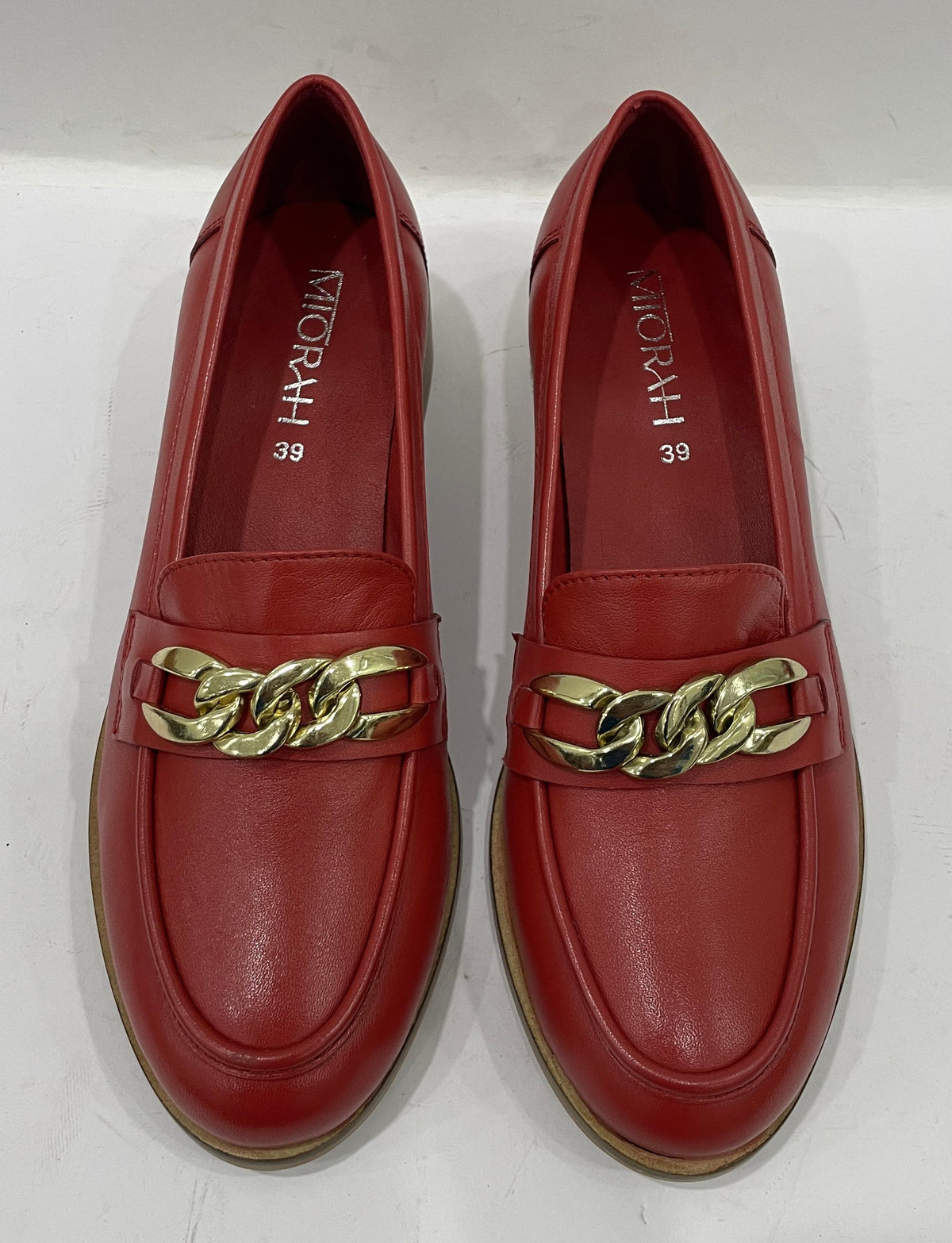 NORA Premium Leather Mid Heel Formal Loafers - The Heels India