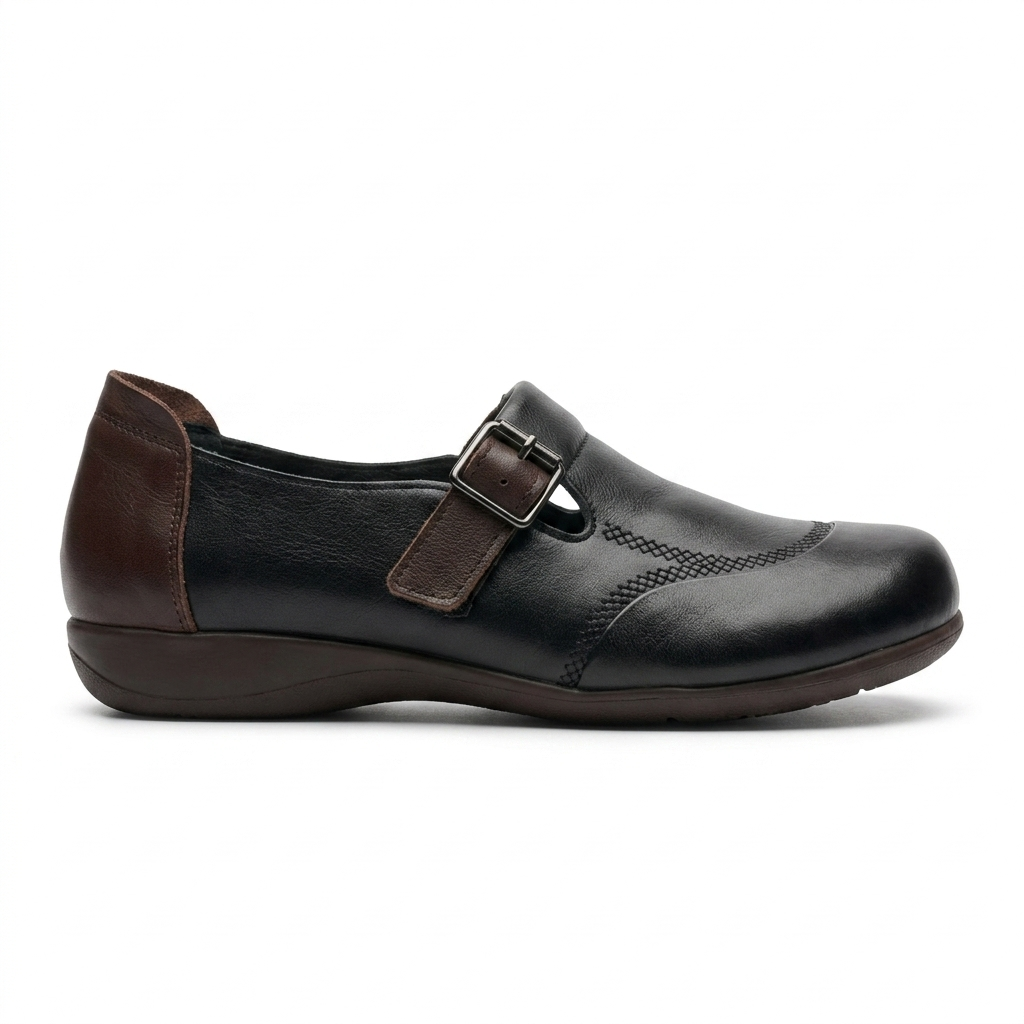 Martina Premium Leather Strap Comfort Loafers