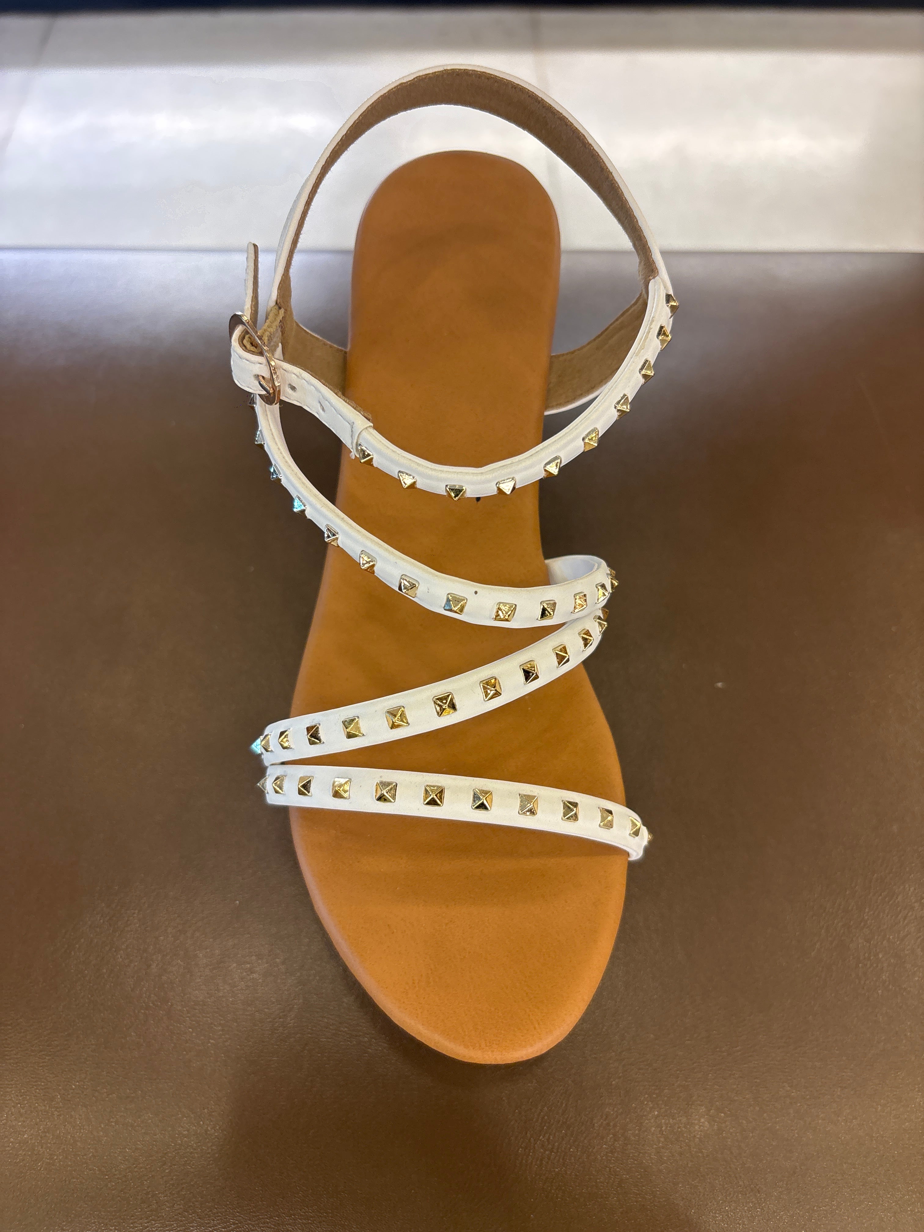 Brigette Studded Summer Platform Block Heel Sandals