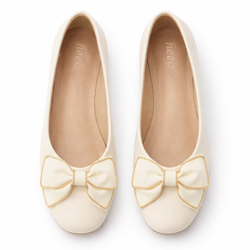 Belinda Bow Flat Ballerinas - The Heels India