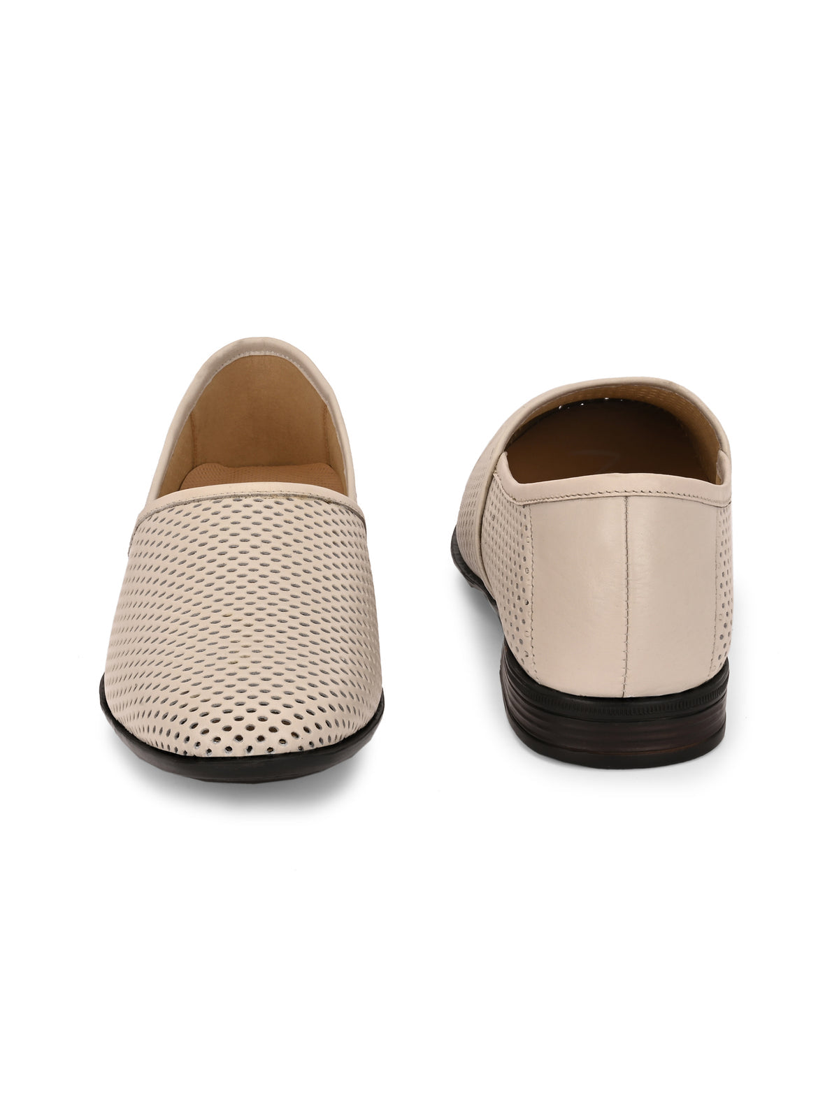 Danza Perforated Leather Slip ons