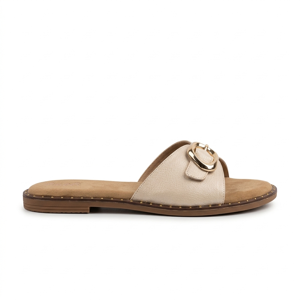 Sarah Comfort Buckled Summer Sliders