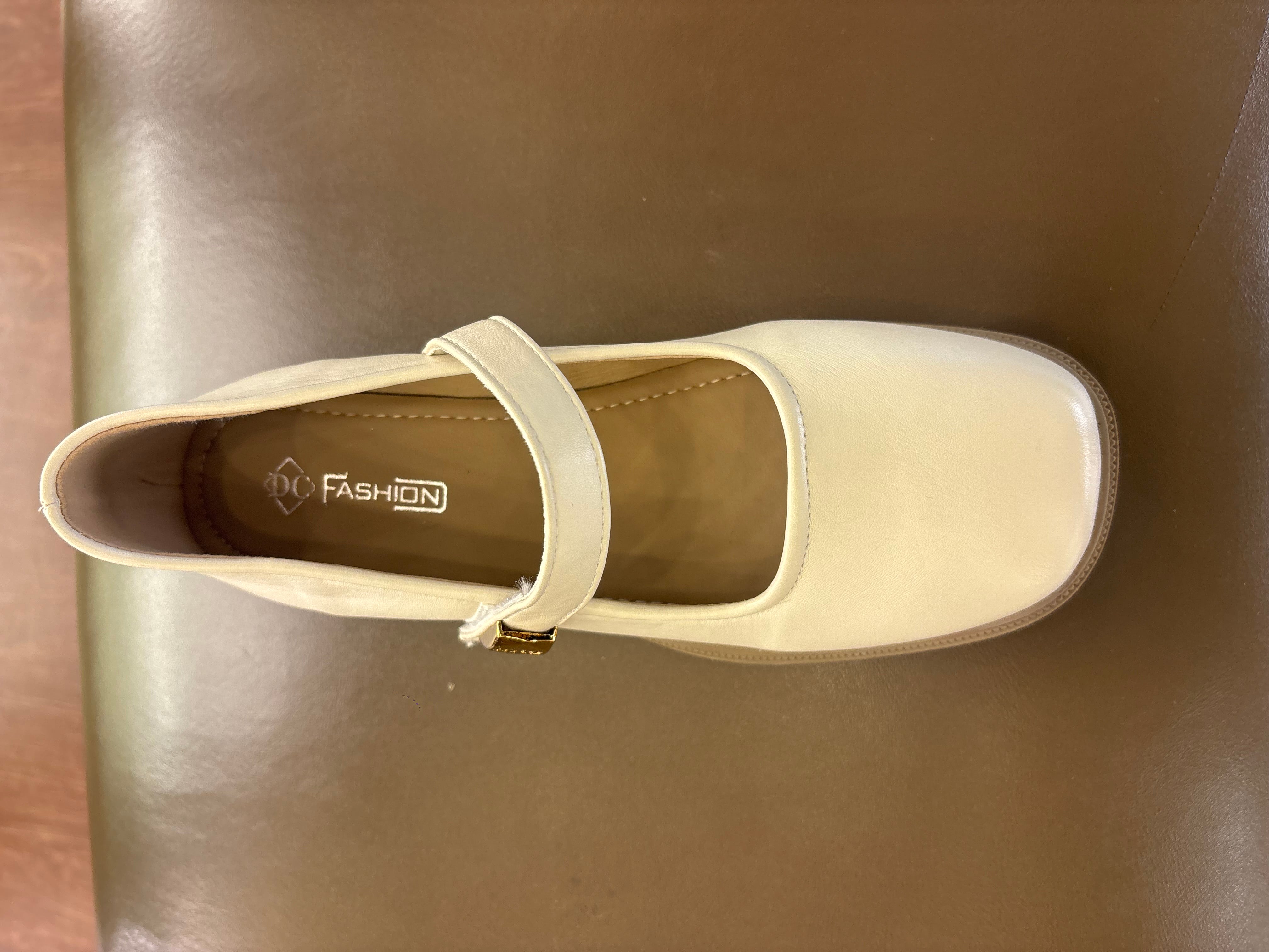 Menzy Premium Mary Jane Block Heel Loafers