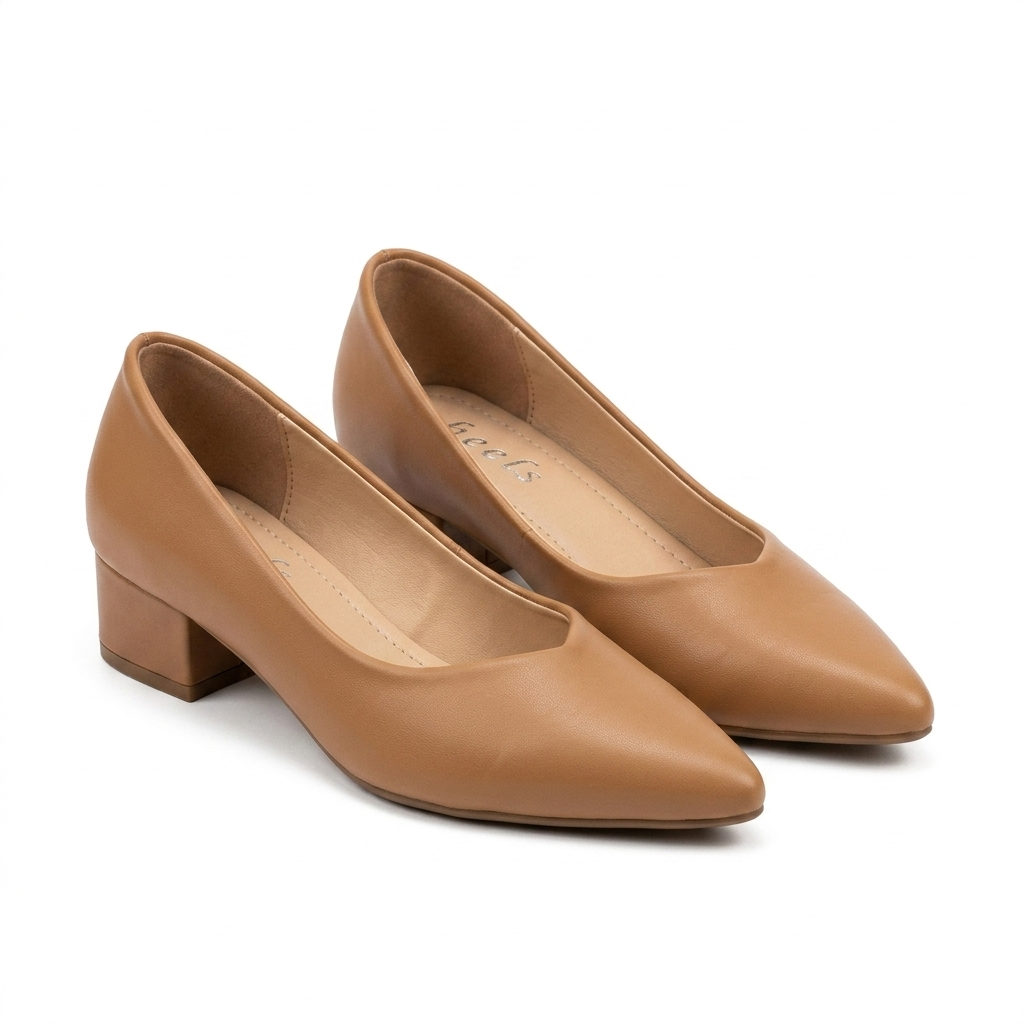 Larisa Mid Heel Pointed Ballerinas
