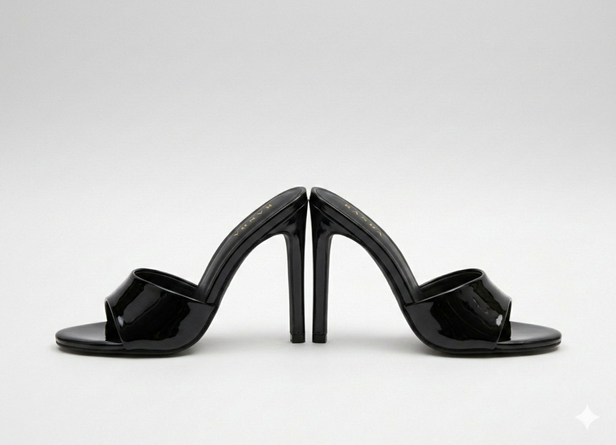 Ellie Premium Patent Pencil Heels