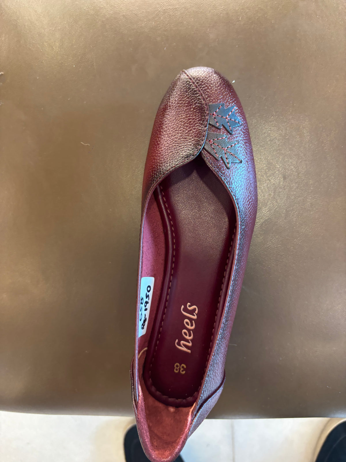 Maple Flora Leather Ballerinas
