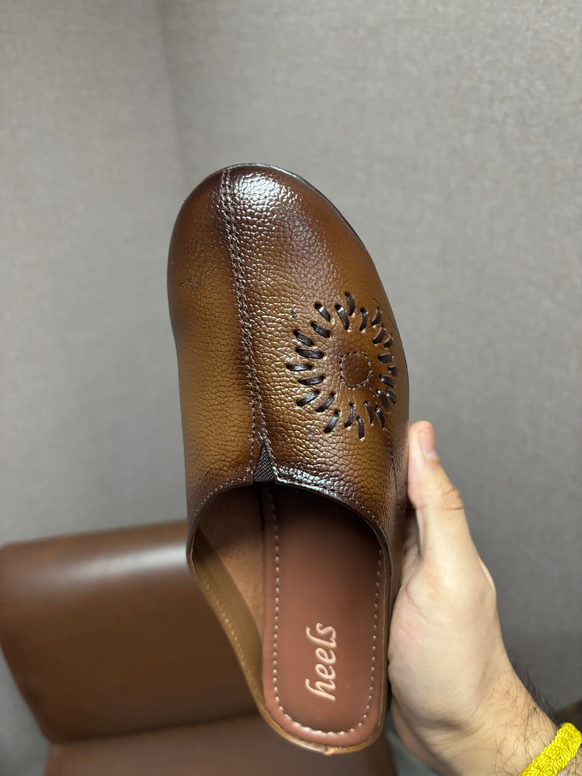 Lydia Leather Back Open Everyday Mules