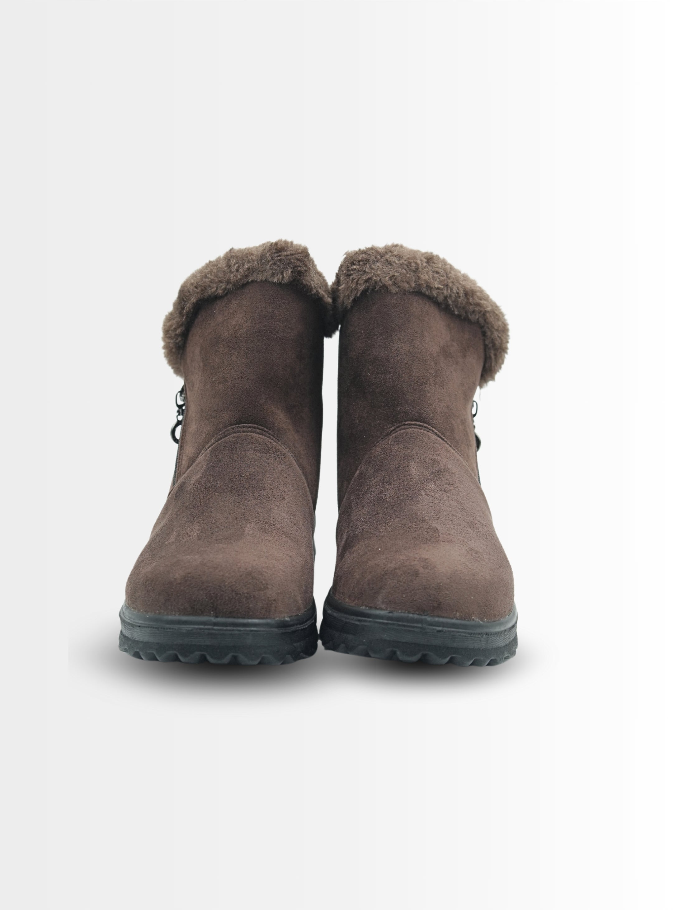 Savanna Suede Ankle Fur Boots