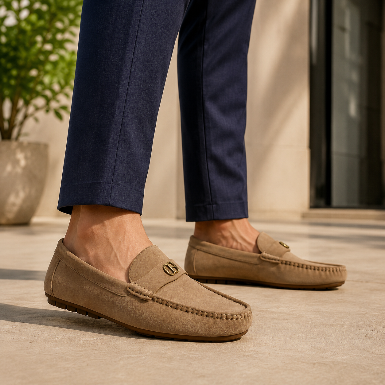 Ascend Suede Leather Loafers - The Heels India