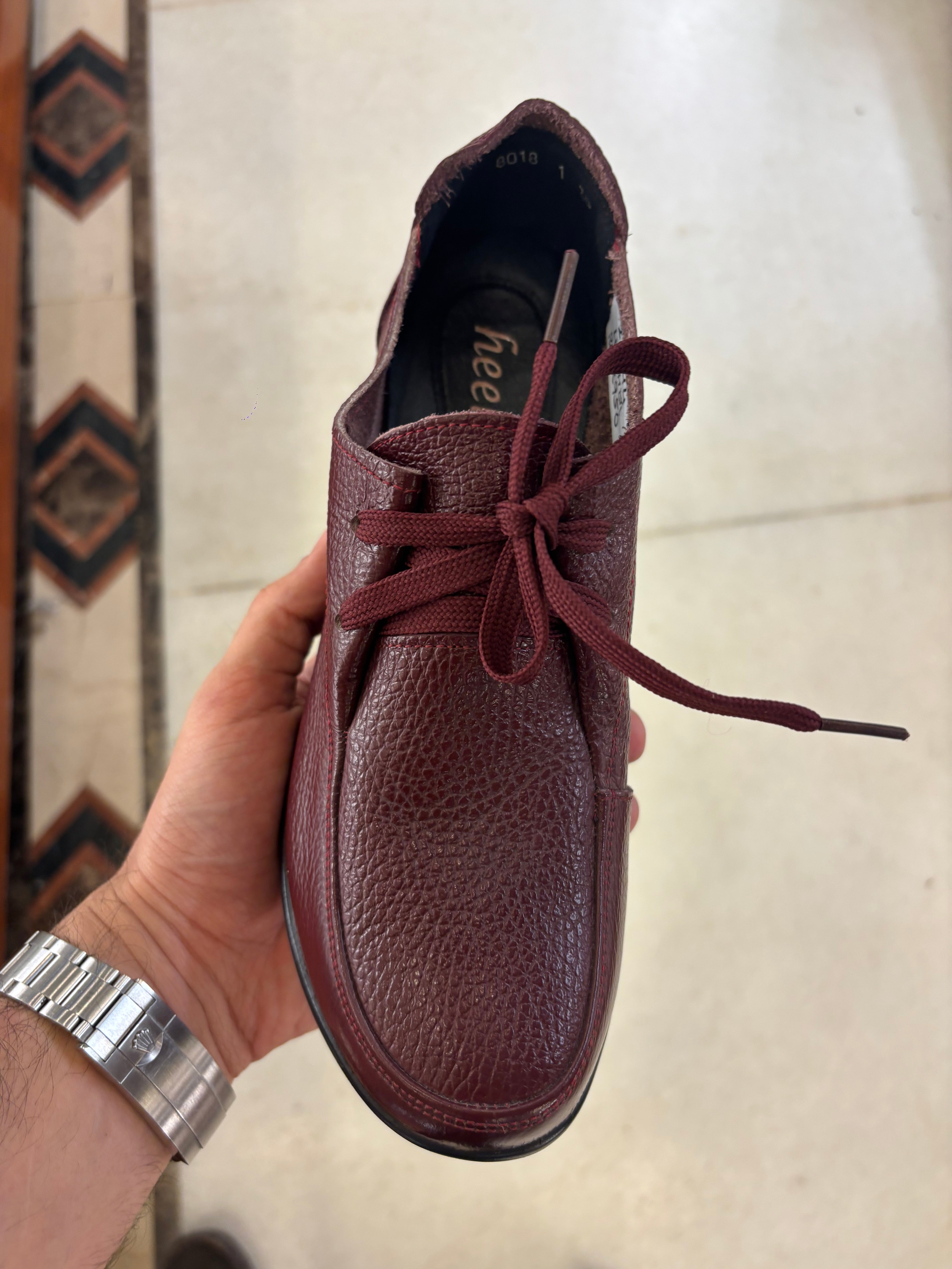 Arianna Casual Leather Lace Up Derby Shoes