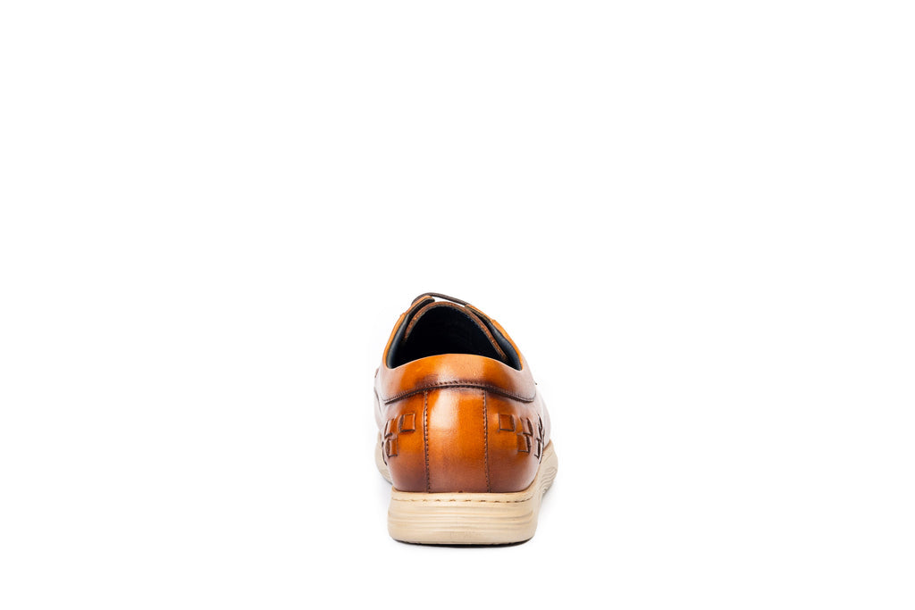 Marina Leather Weaved Lace Derby Shoes
