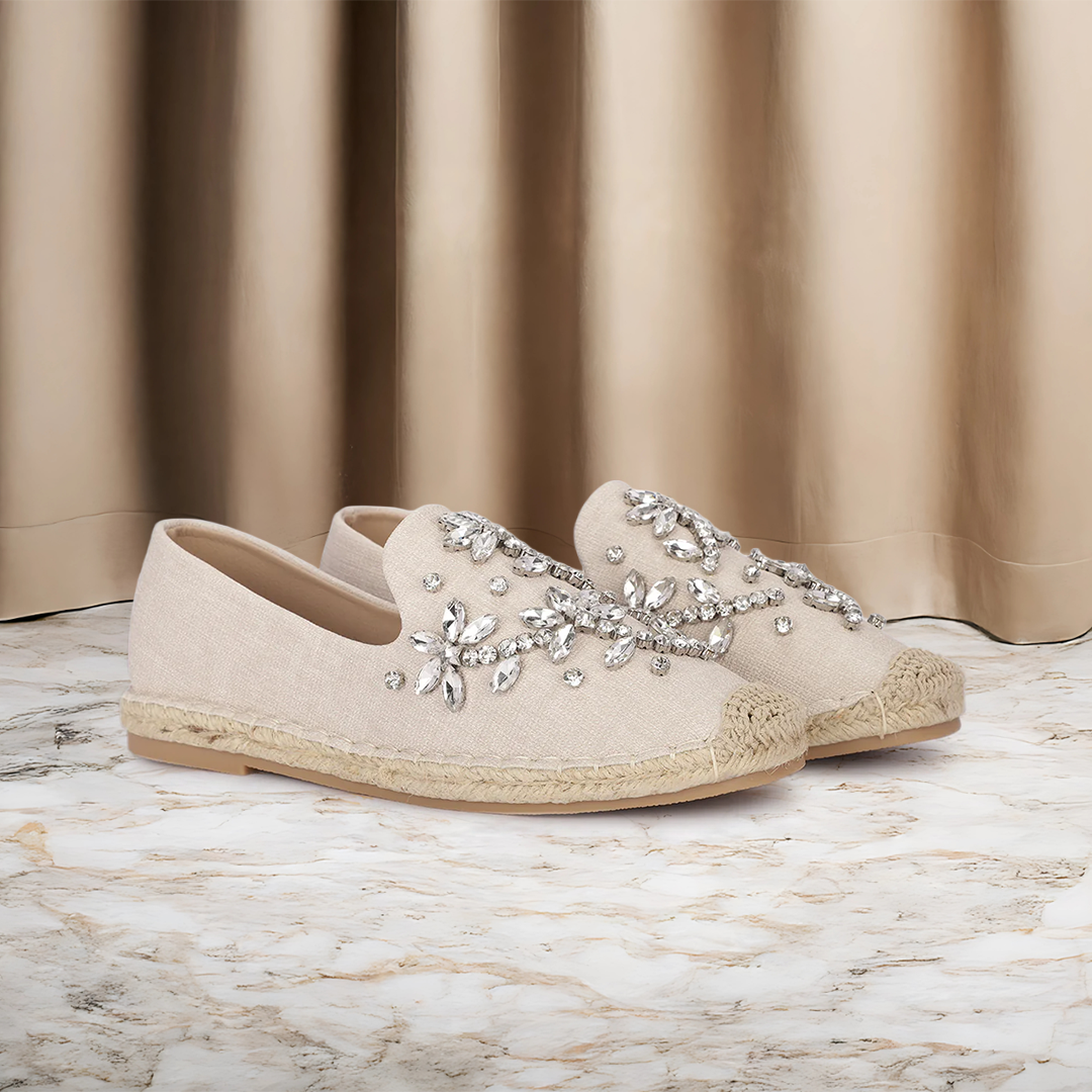Isola Embellished Flat Espadrilles