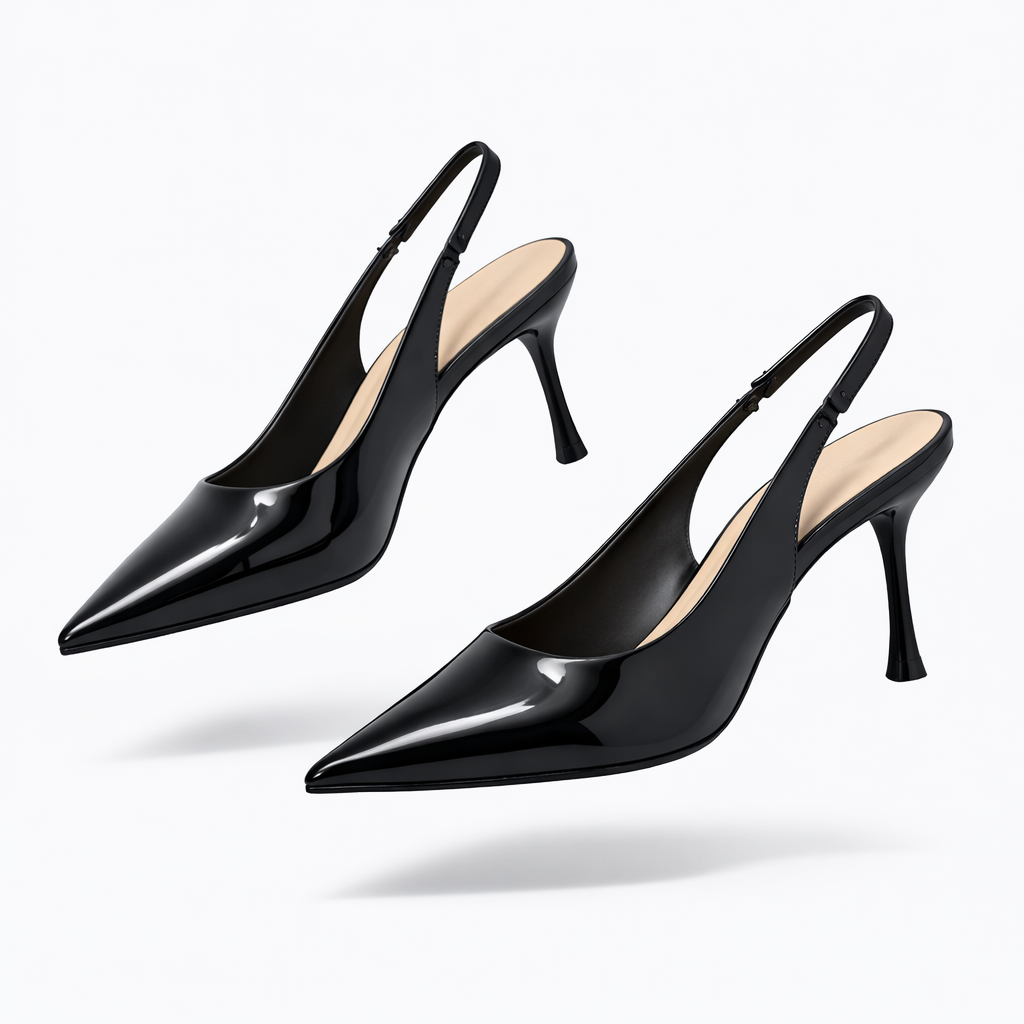 Mia Premium Patent Slingback Pencil Heels