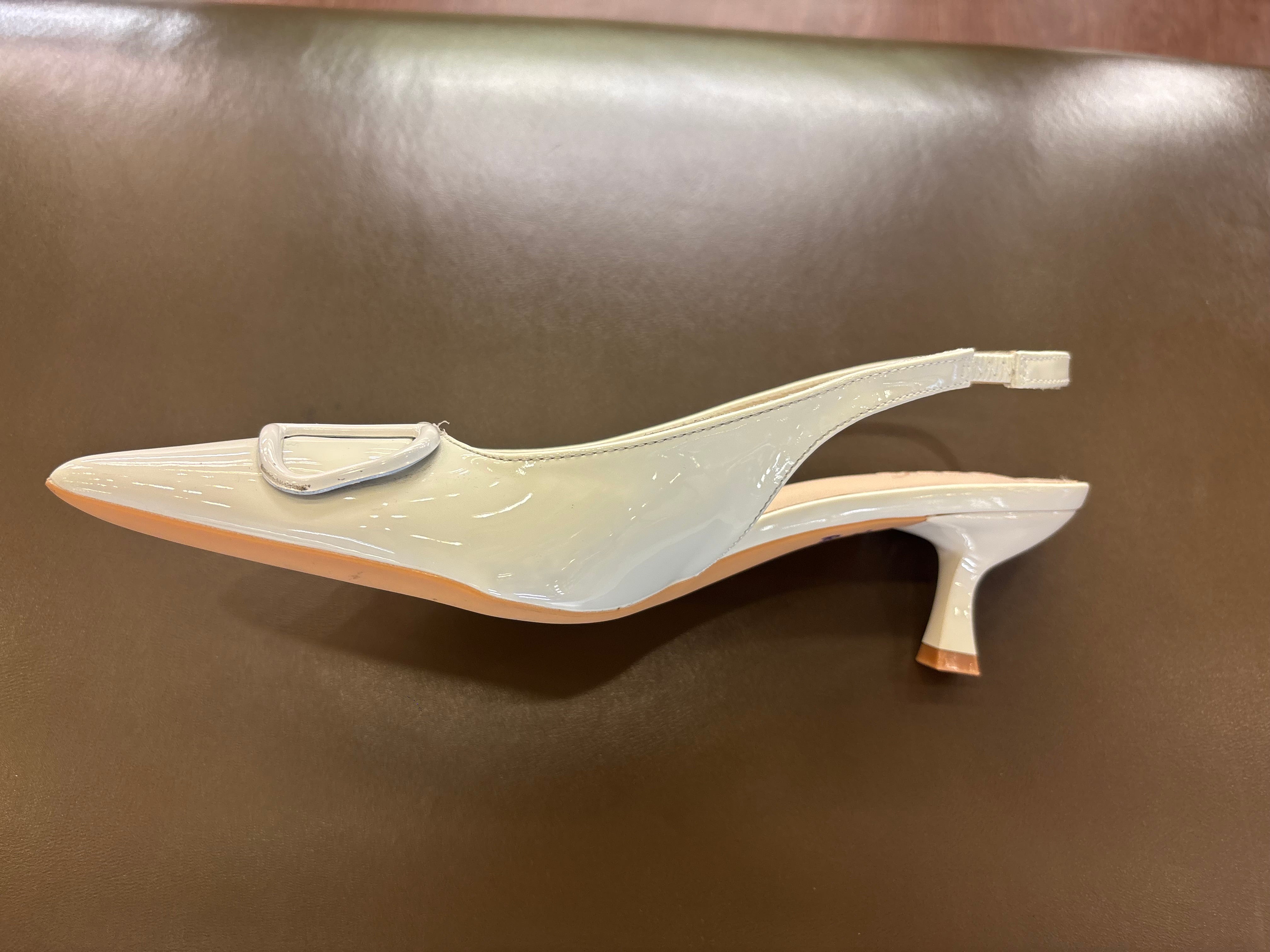 Valeria Premium Patent Slingback Kitten Heels