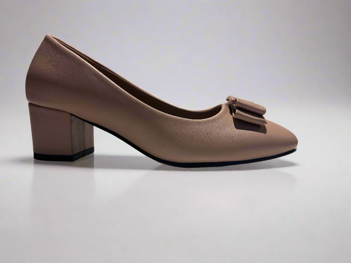 Kiki Bow Block Heels