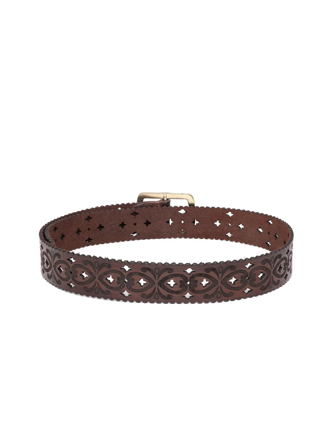 Cognac Women's Genuine Leather Belt