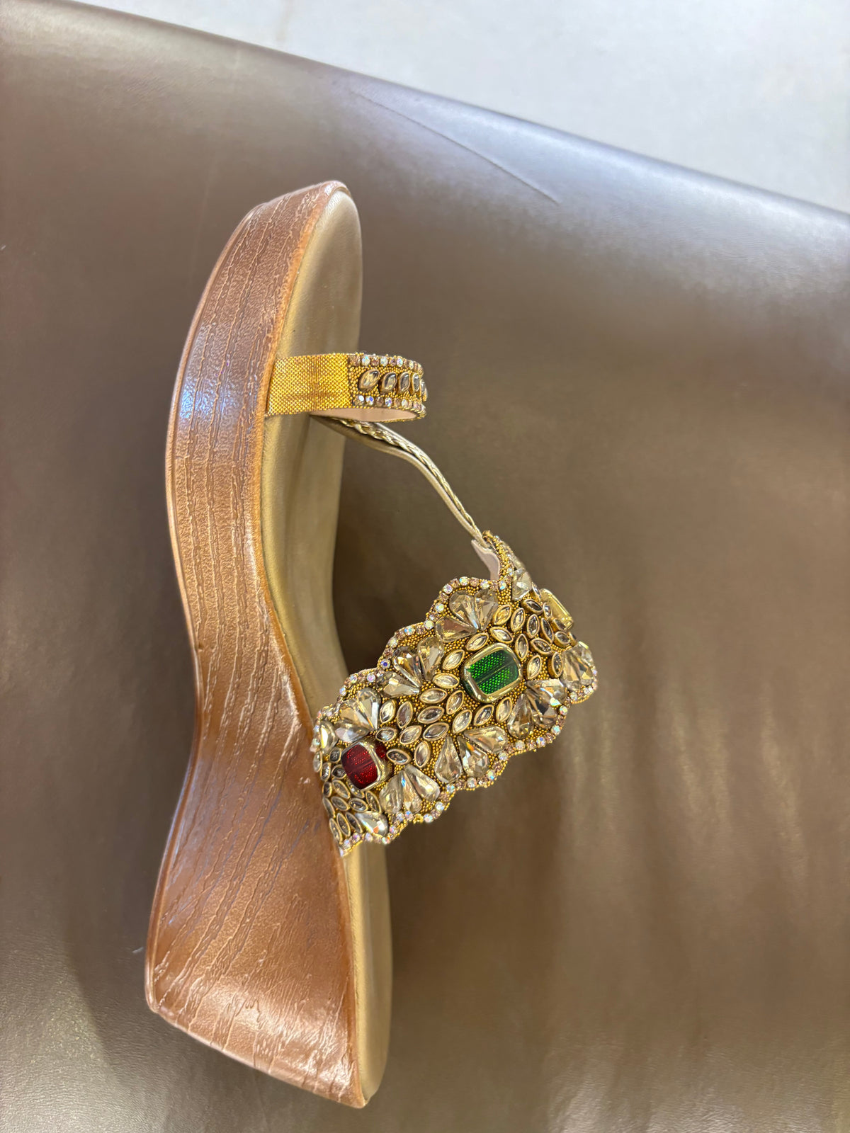 Noor Embellished Ethnic Fancy Wedge Heels