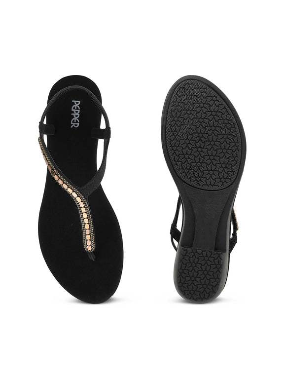Carmen Bling Cushioned Elastic Sandals