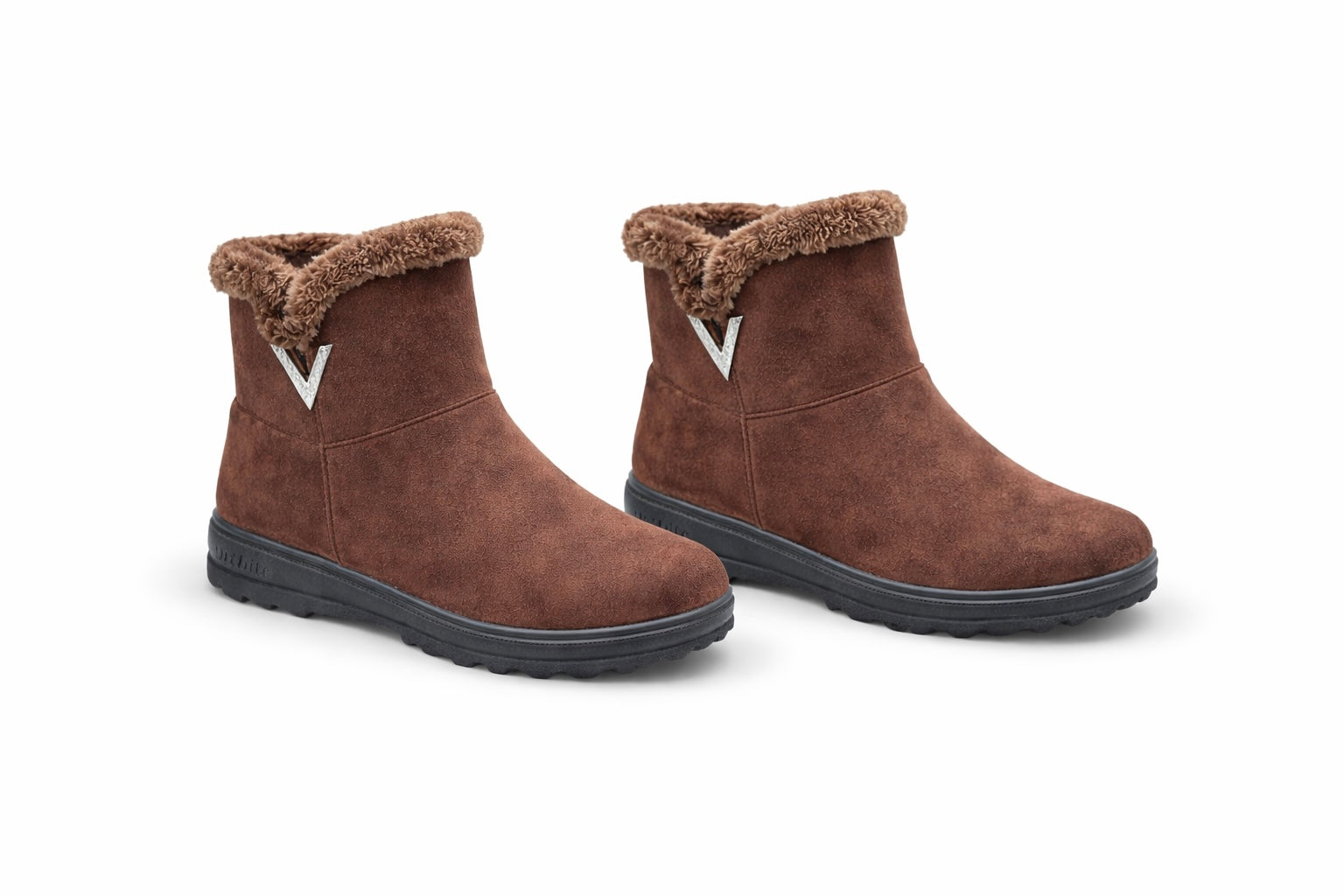 Alice Suede Ankle Fur Boots