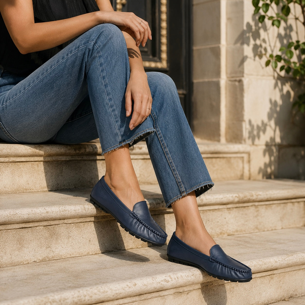 Rexha Leather Loafers - The Heels India