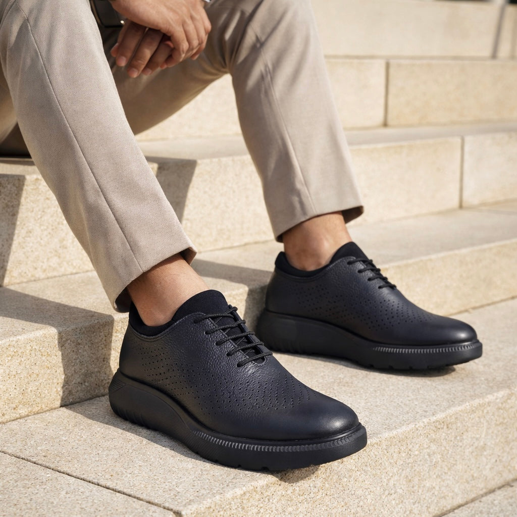 Romero Cloud Leather Sneakers - The Heels India