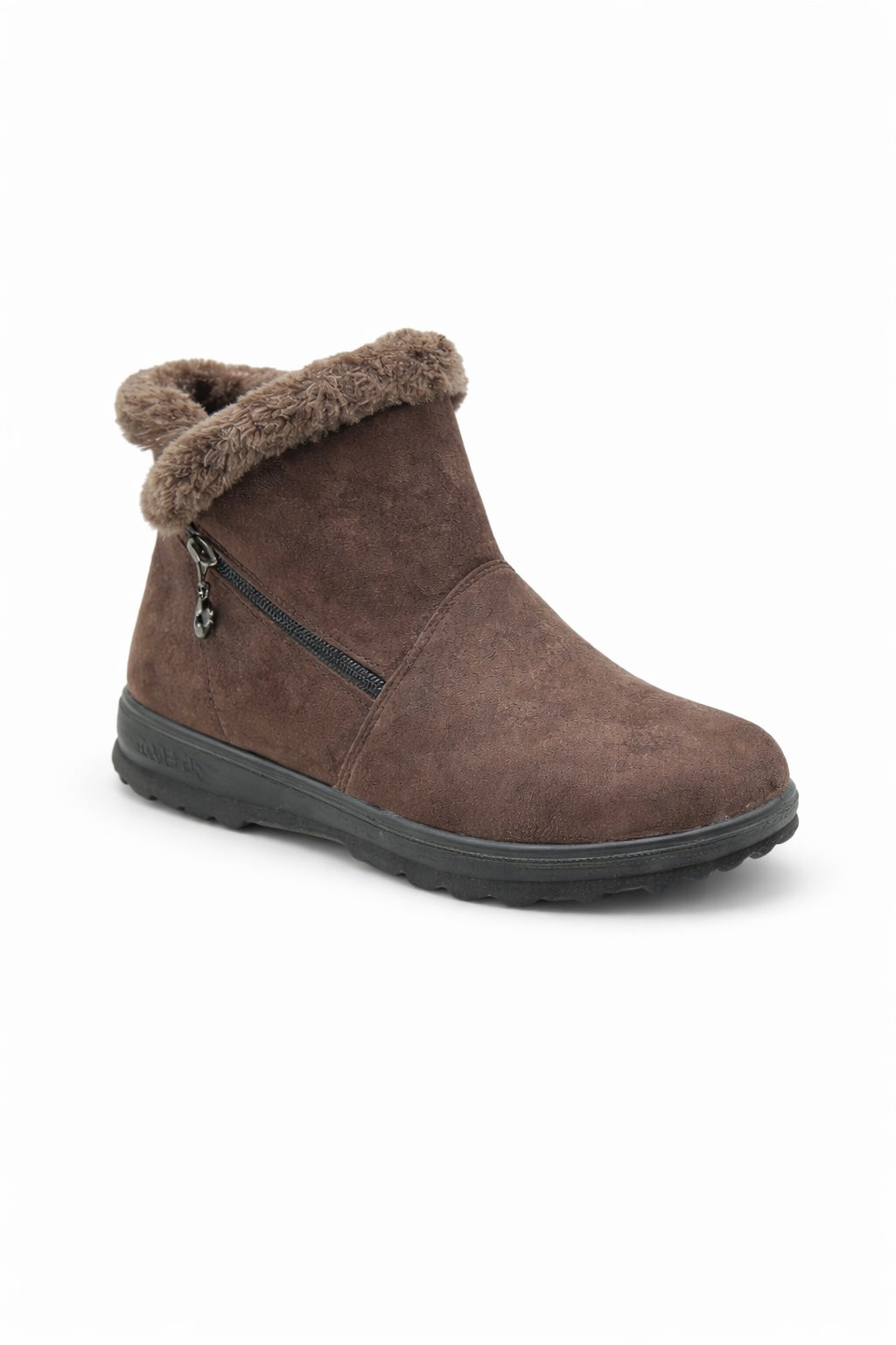 Savanna Suede Ankle Fur Boots