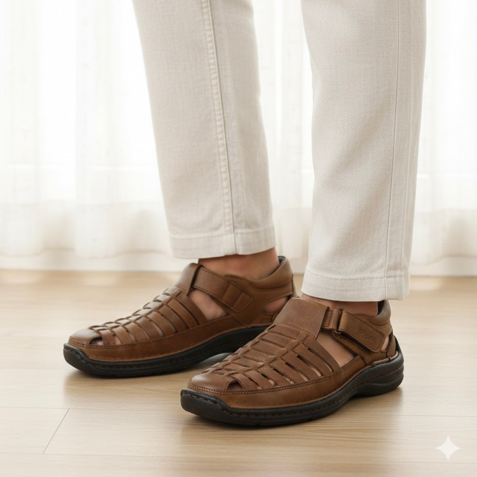 Matteo Leather Roman Sandals