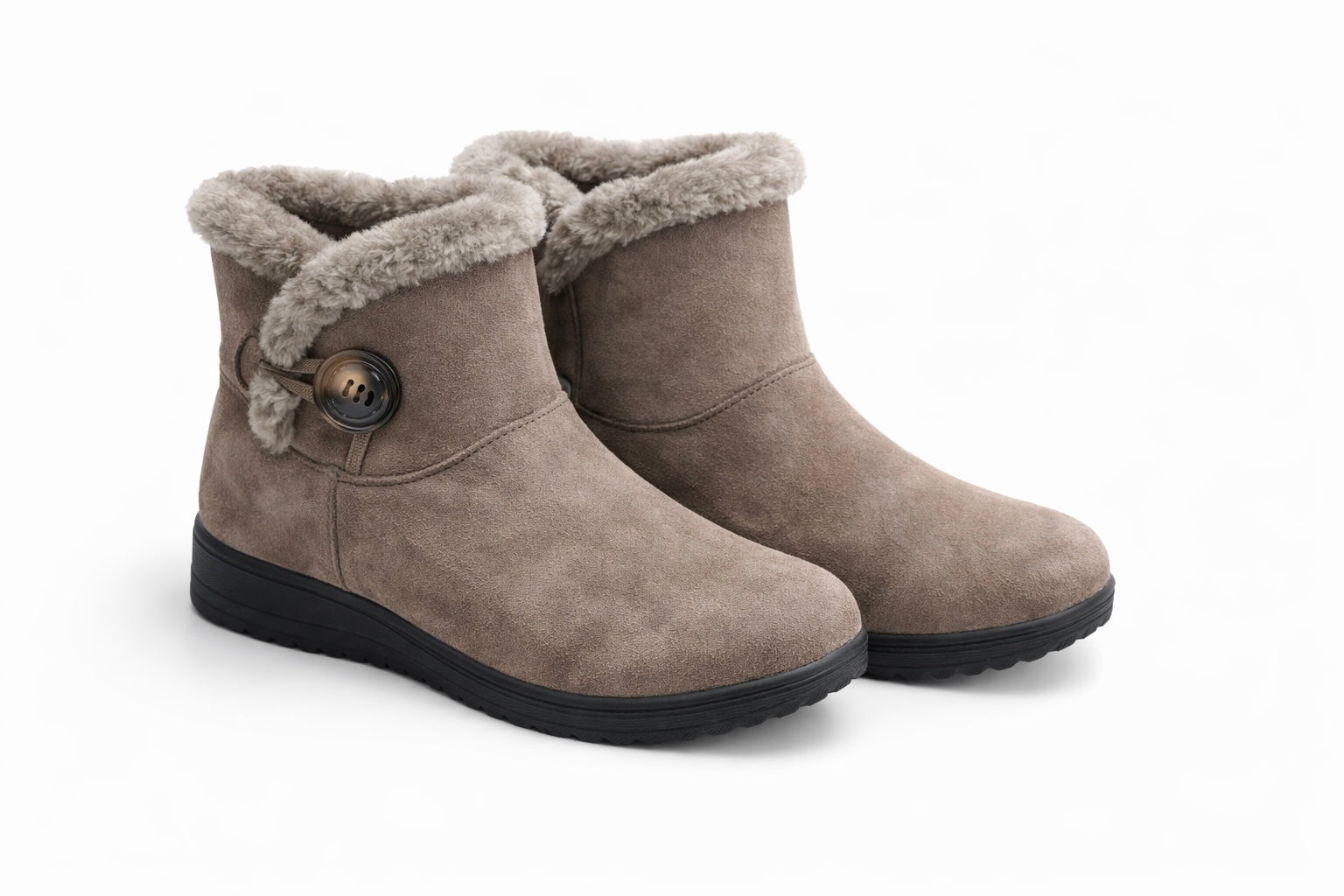 Lyon Suede Fur Ankle Classic Winter Boots