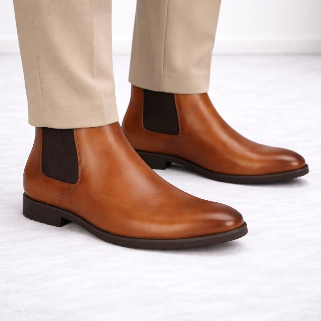 Asensio Premium Leather Chelsea Boots - The Heels India