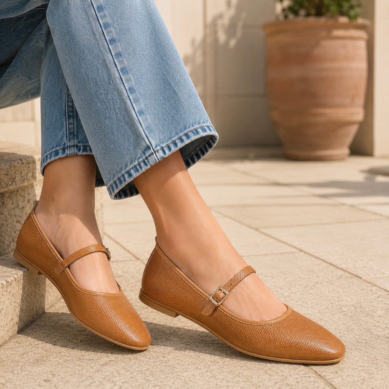 Betty Premium Vegan Mary Jane Ballerinas