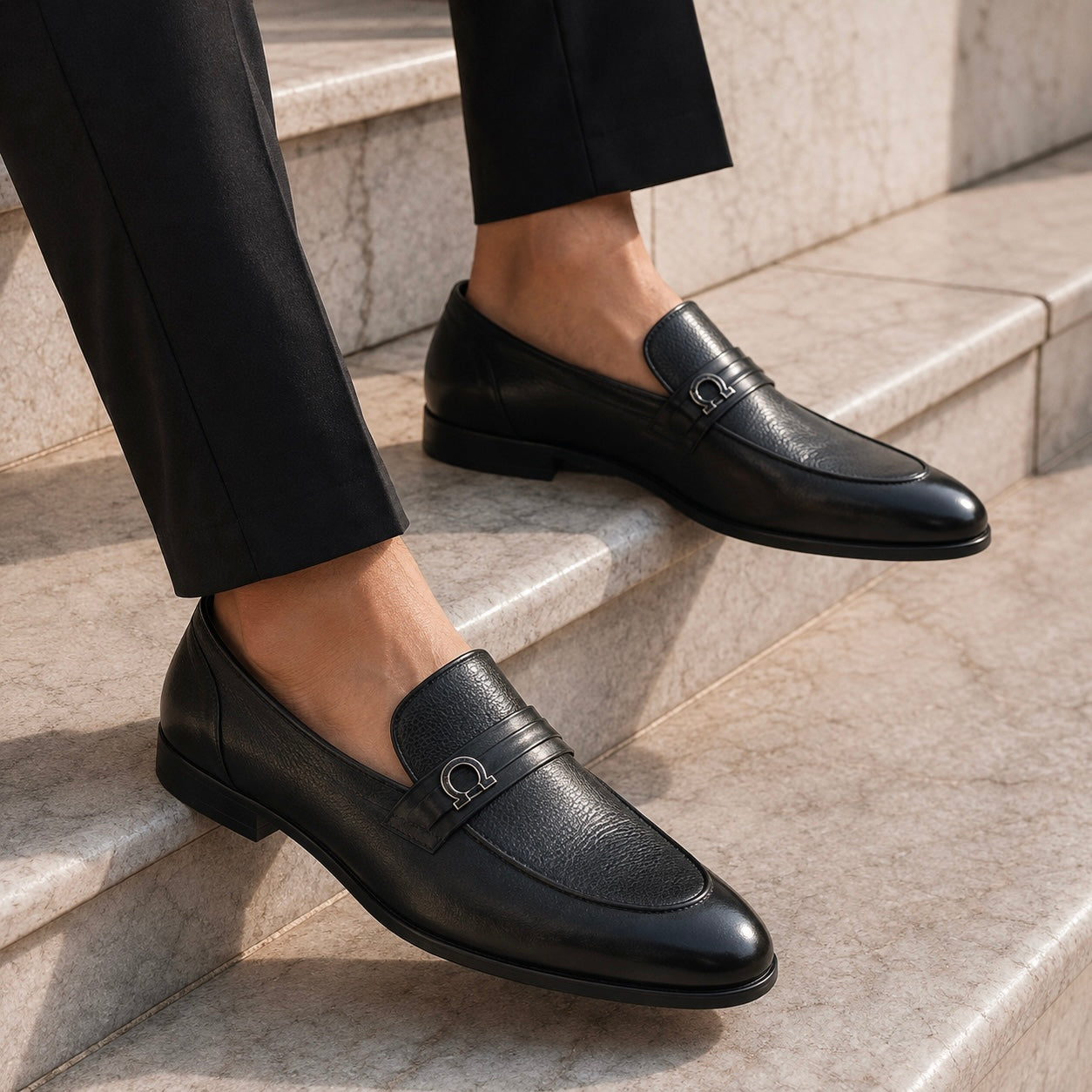 Bastian Premium Leather Formal Moccasins
