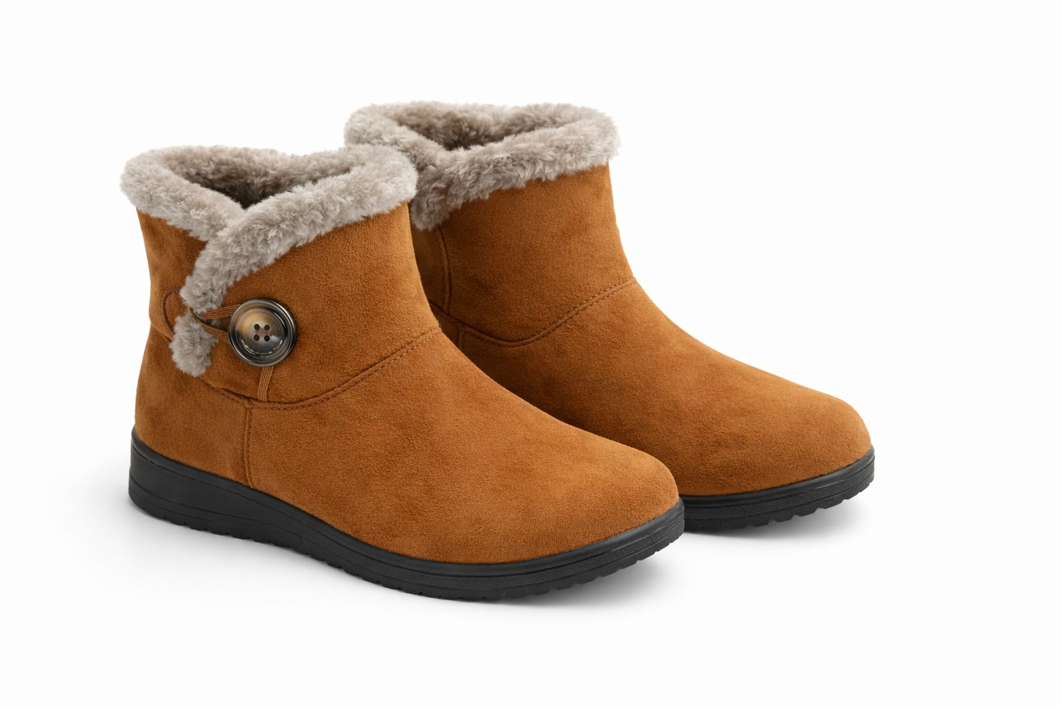 Lyon Suede Fur Ankle Classic Winter Boots
