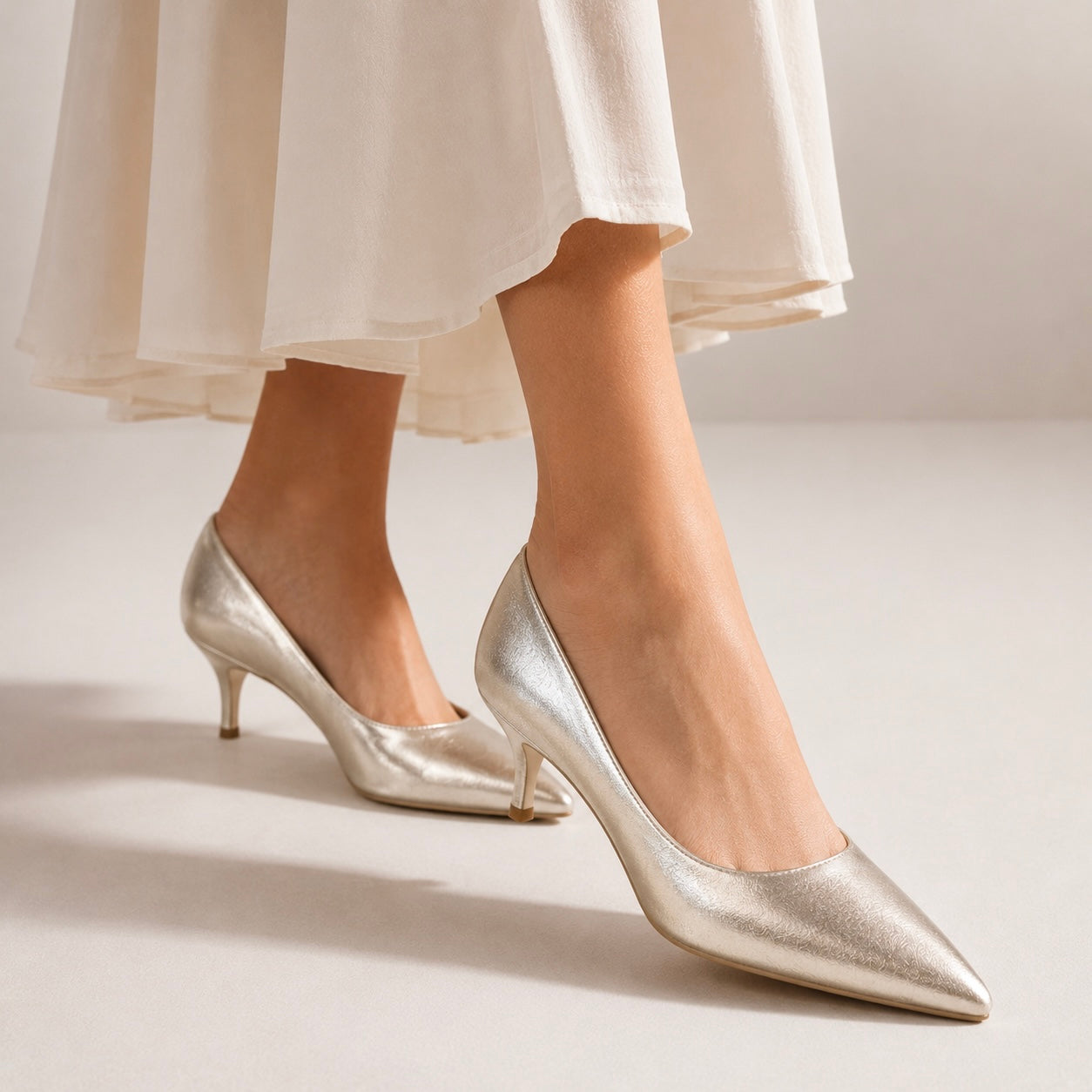 POSH Premium Leather Kitten Heels - The Heels India