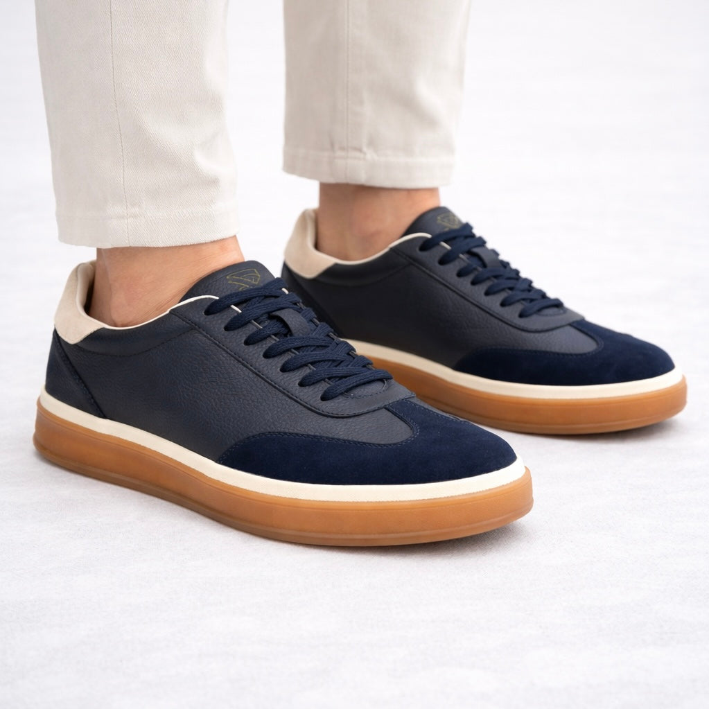Percenter Suede Leather Sneakers - The Heels India